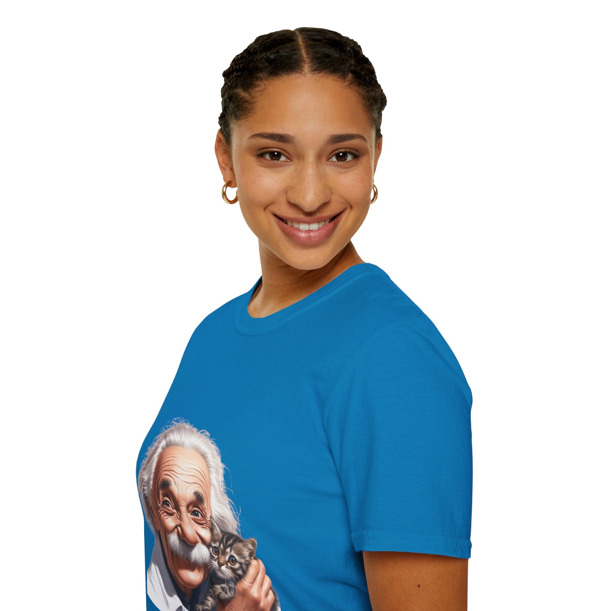 Funny Albert Einstein T-Shirt Unisex Softstyle T-Shirt Cotton Unique Gift German