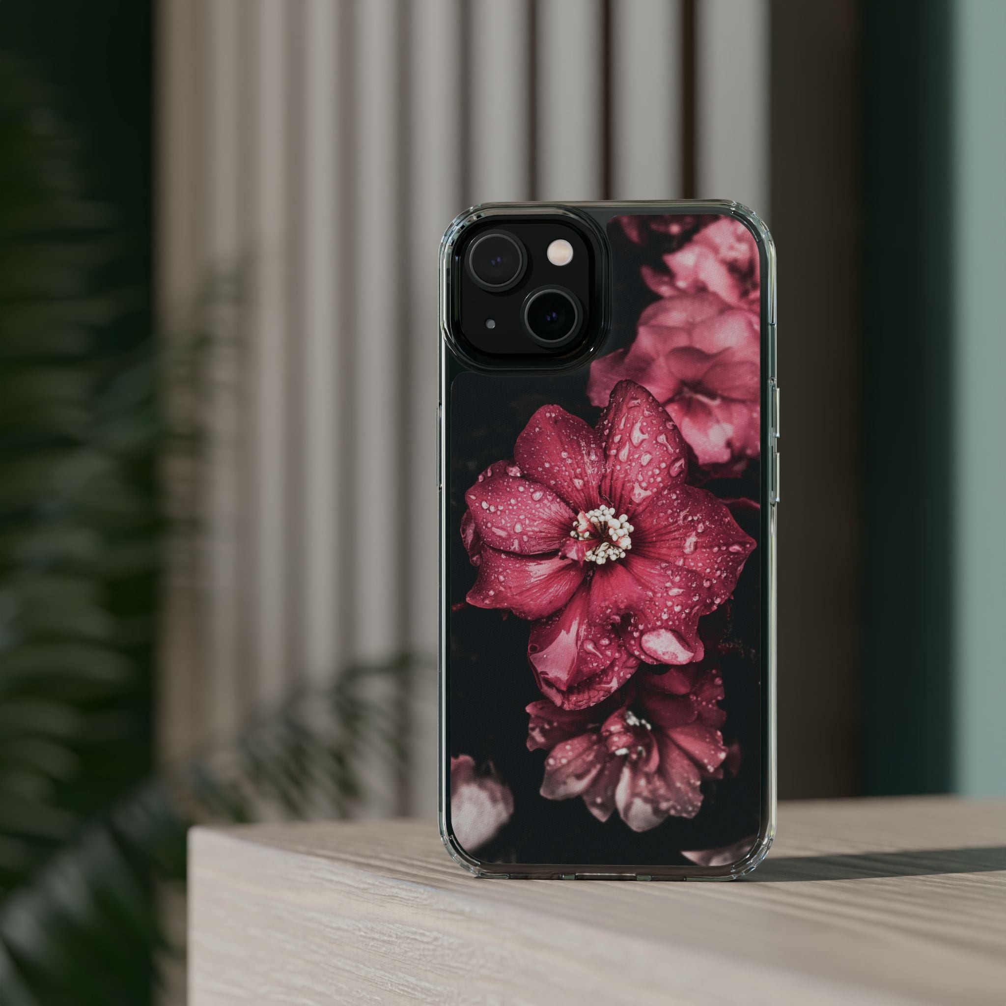 Pink Flowers Clear Cases iPhone Case Samsung Phone Case Unique Gift Cute Phone Cover Unique iPhone 17 Pro Max Phone Case