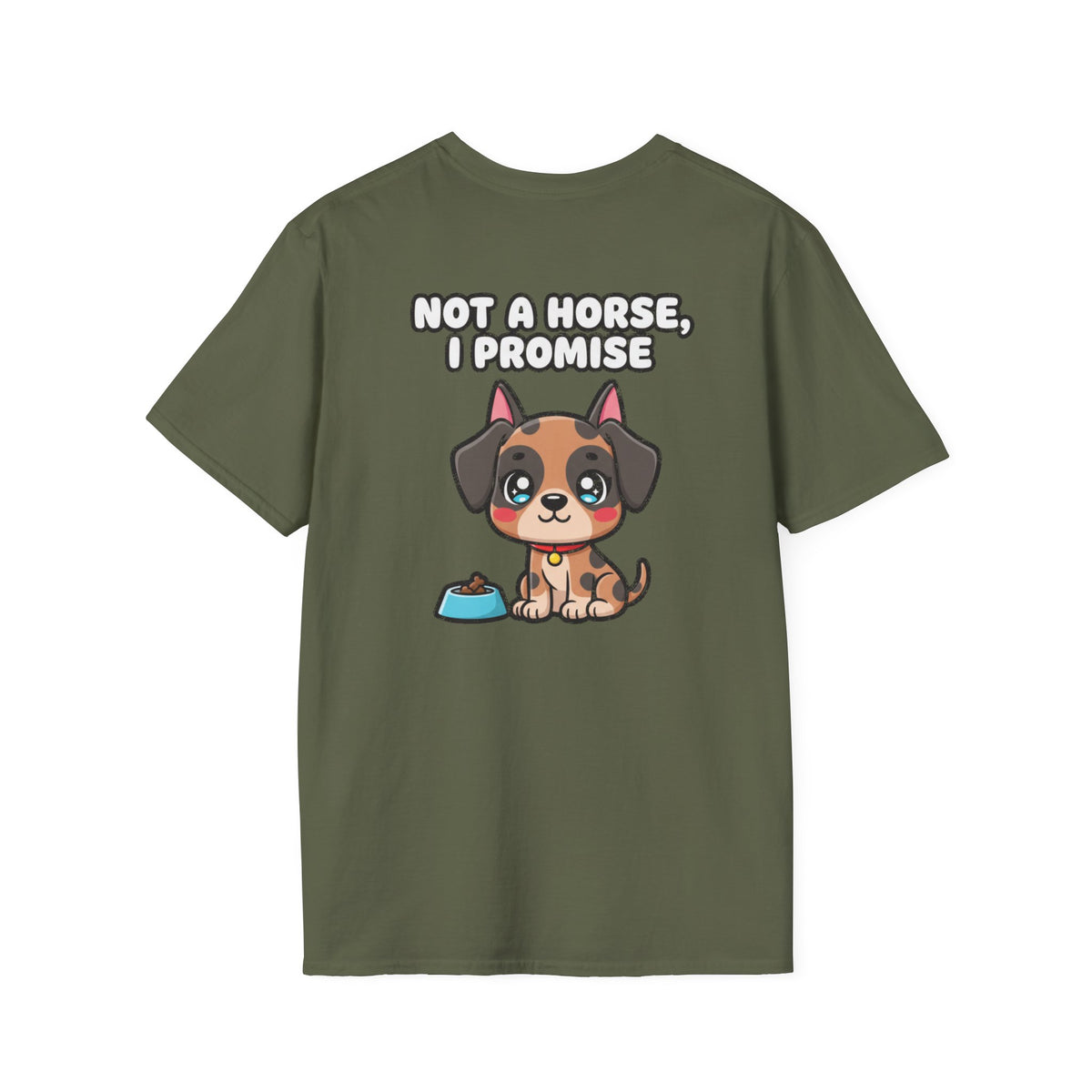 Cute Great Dane Shirt Not A Horse, I Promise Funny Dog Lover Unisex Softstyle Tee Gift