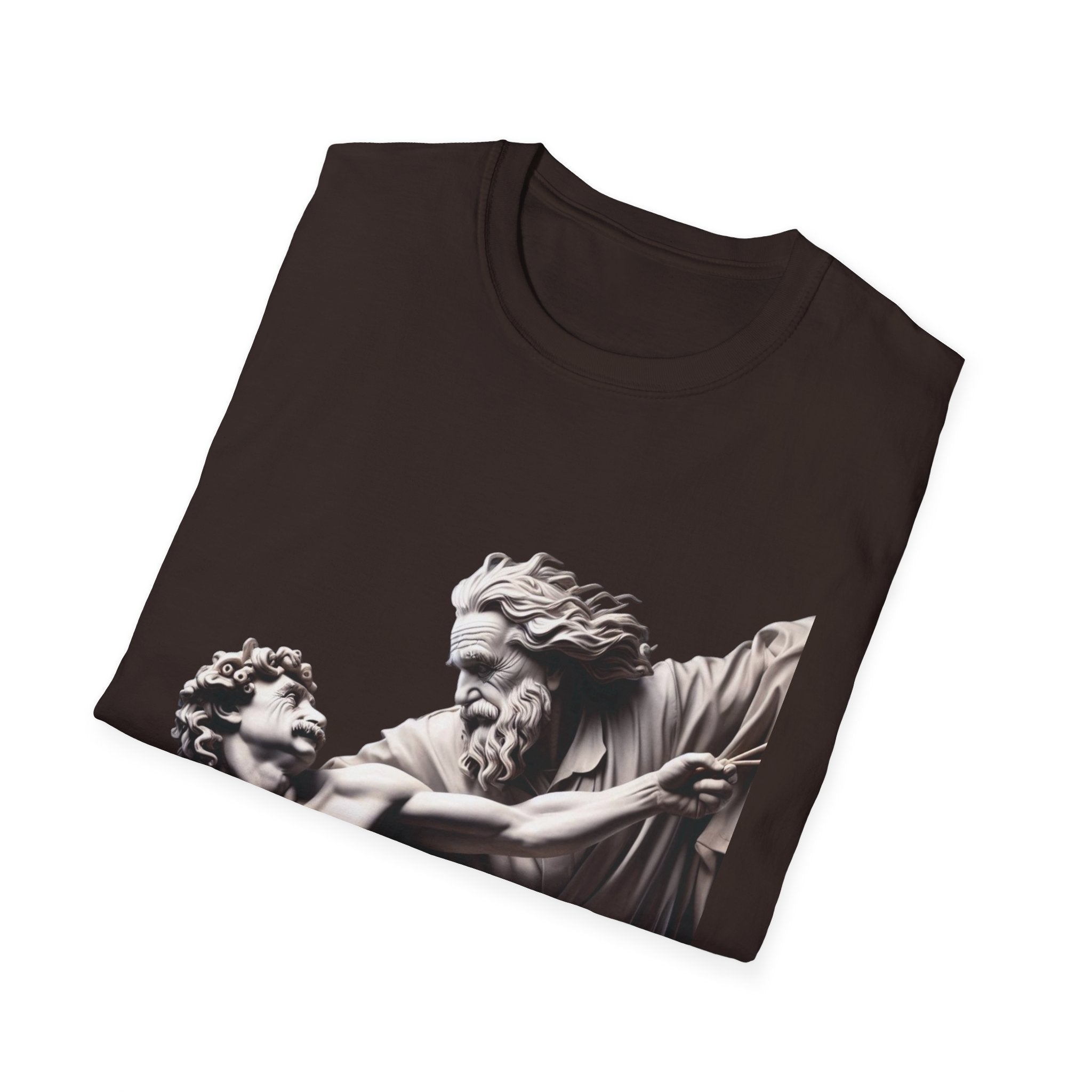 Funny Albert Einstein Unisex Softstyle T-Shirt Unique Gift Cotton T-shirt Art