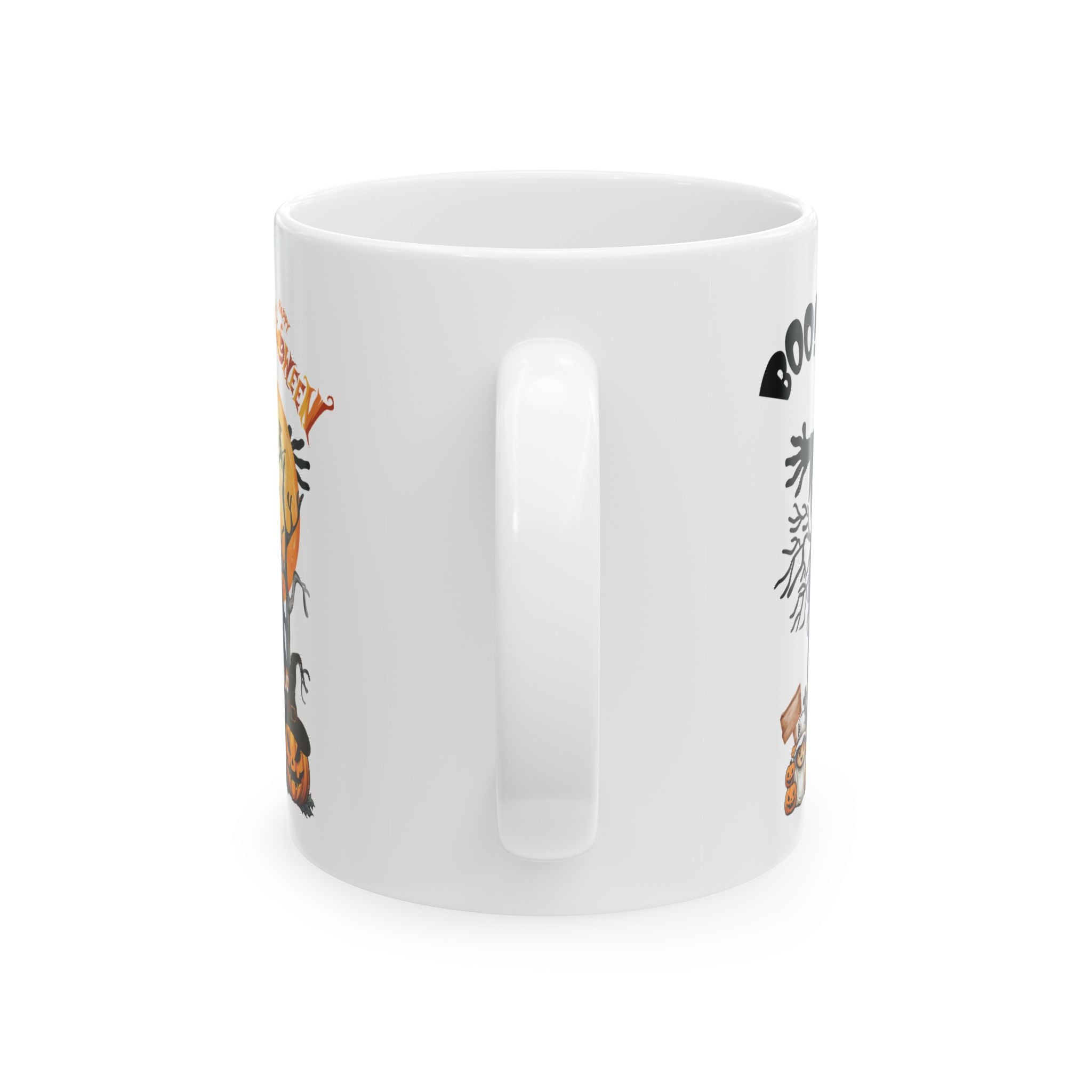 Cute Happy Halloween Funny Coffee Mug Gift Friends Kid Pumpkin Spooky Boo 11oz