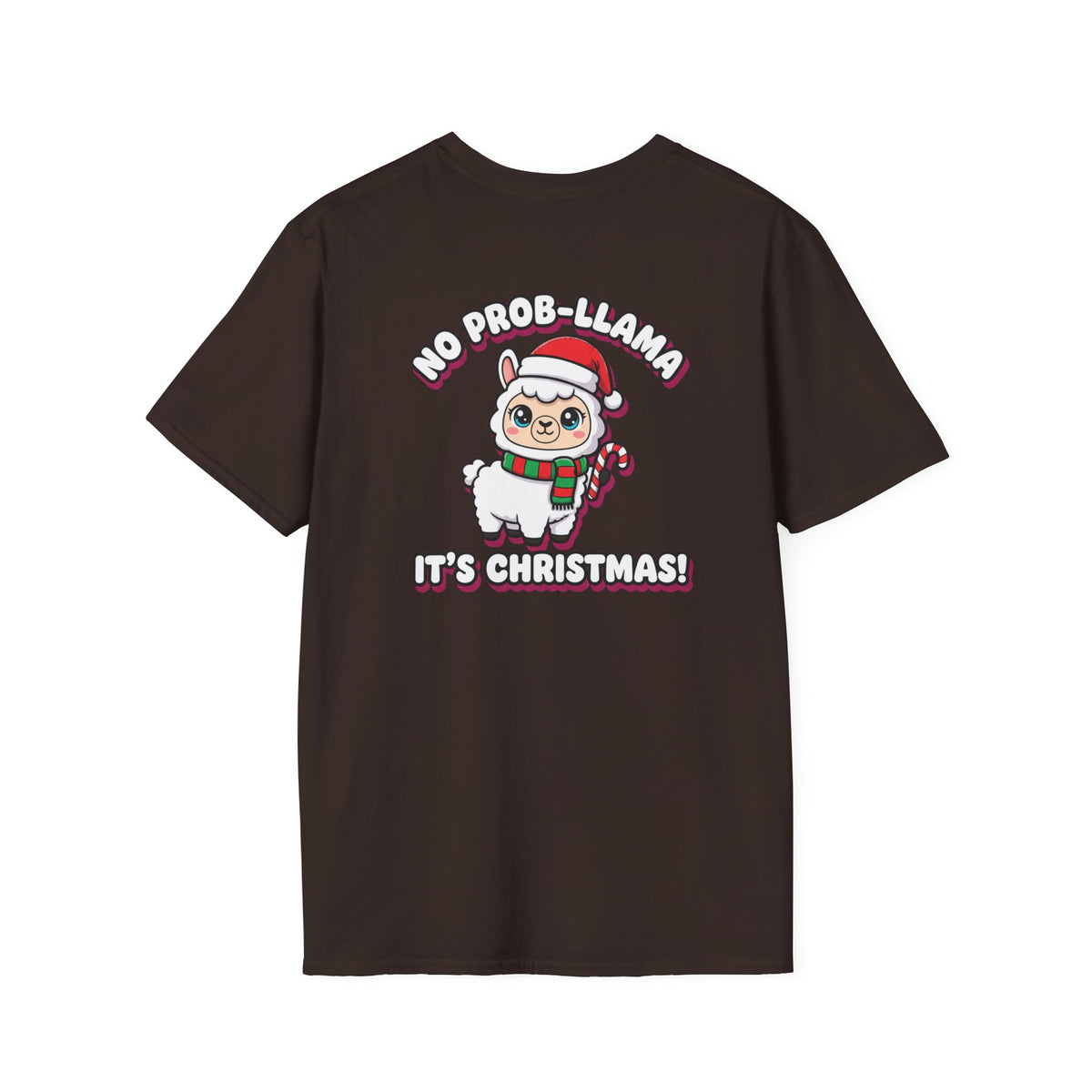 Cute Christmas Shirt No Prob Llama Its Christmas Funny Animal Unisex Softstyle Tee Christmas Gift