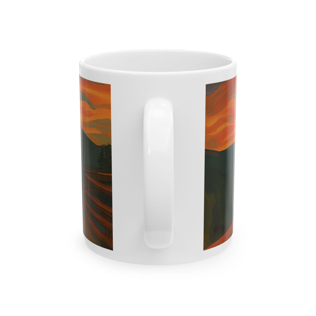 Funny Einstein Mug Ghibli Style Edvard Munch The Scream Ceramic Coffee Cup Gift 11oz