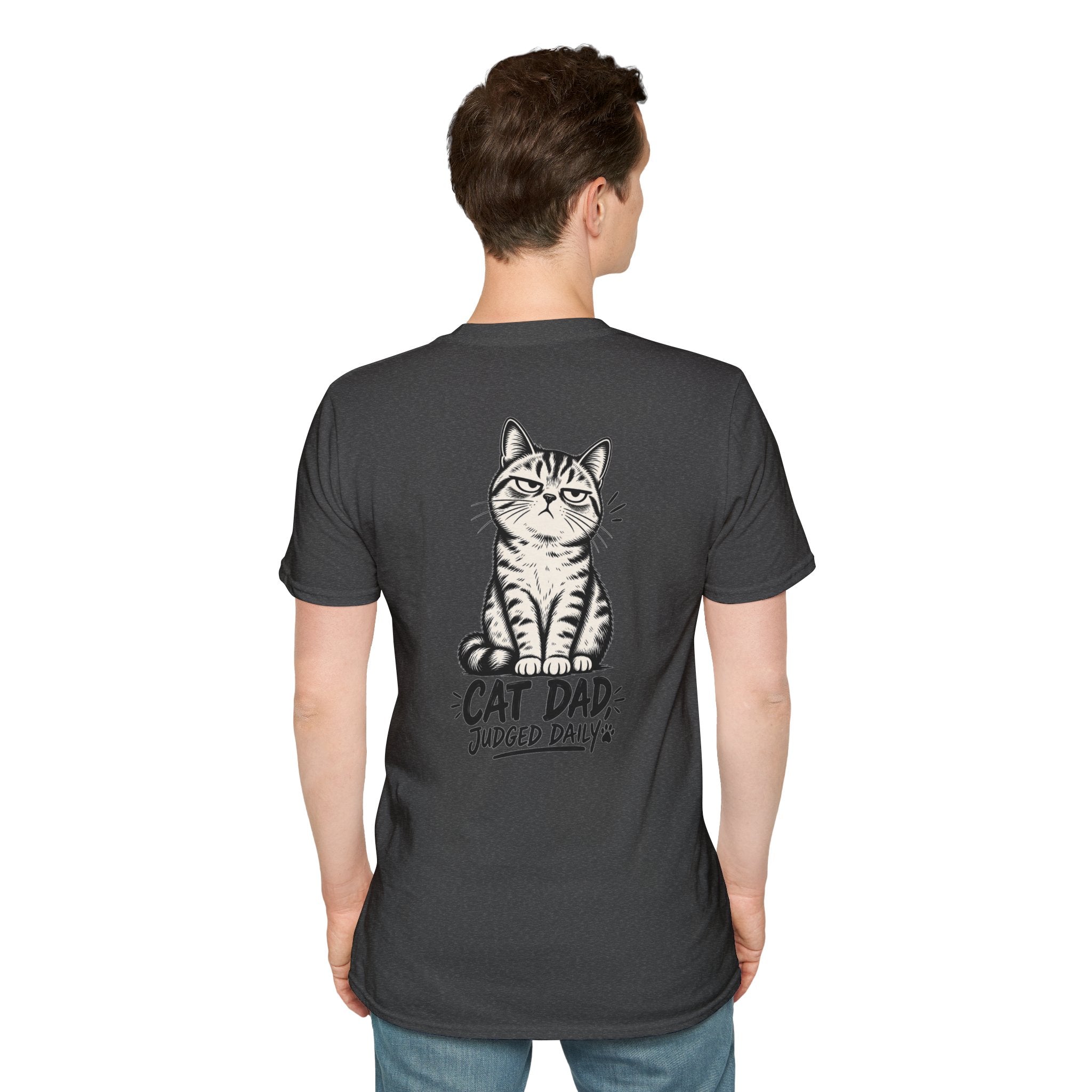 Cat Dad Shirt Judged Daily Funny Cat Lover Graphic Tee Dark Humor Tee Unique Gift Funny Tshirt
