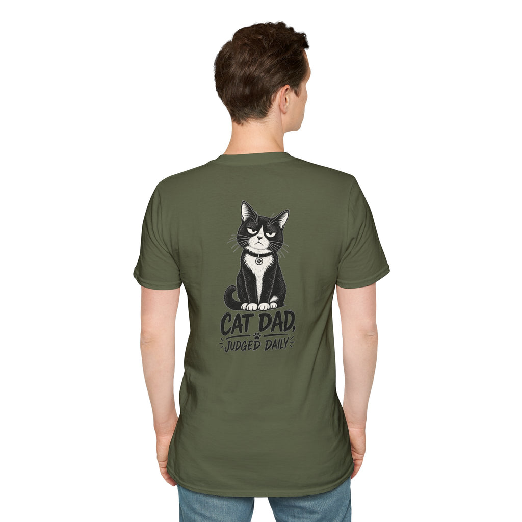Cat Dad Shirt Judged Daily Funny Cat Lover Graphic Tee Dark Humor Tee Unique Gift Funny Tshirt