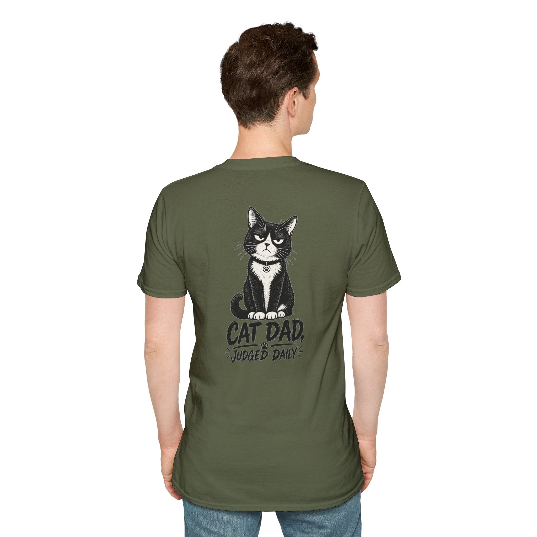Cat Dad Shirt Judged Daily Funny Cat Lover Graphic Tee Dark Humor Tee Unique Gift Funny Tshirt