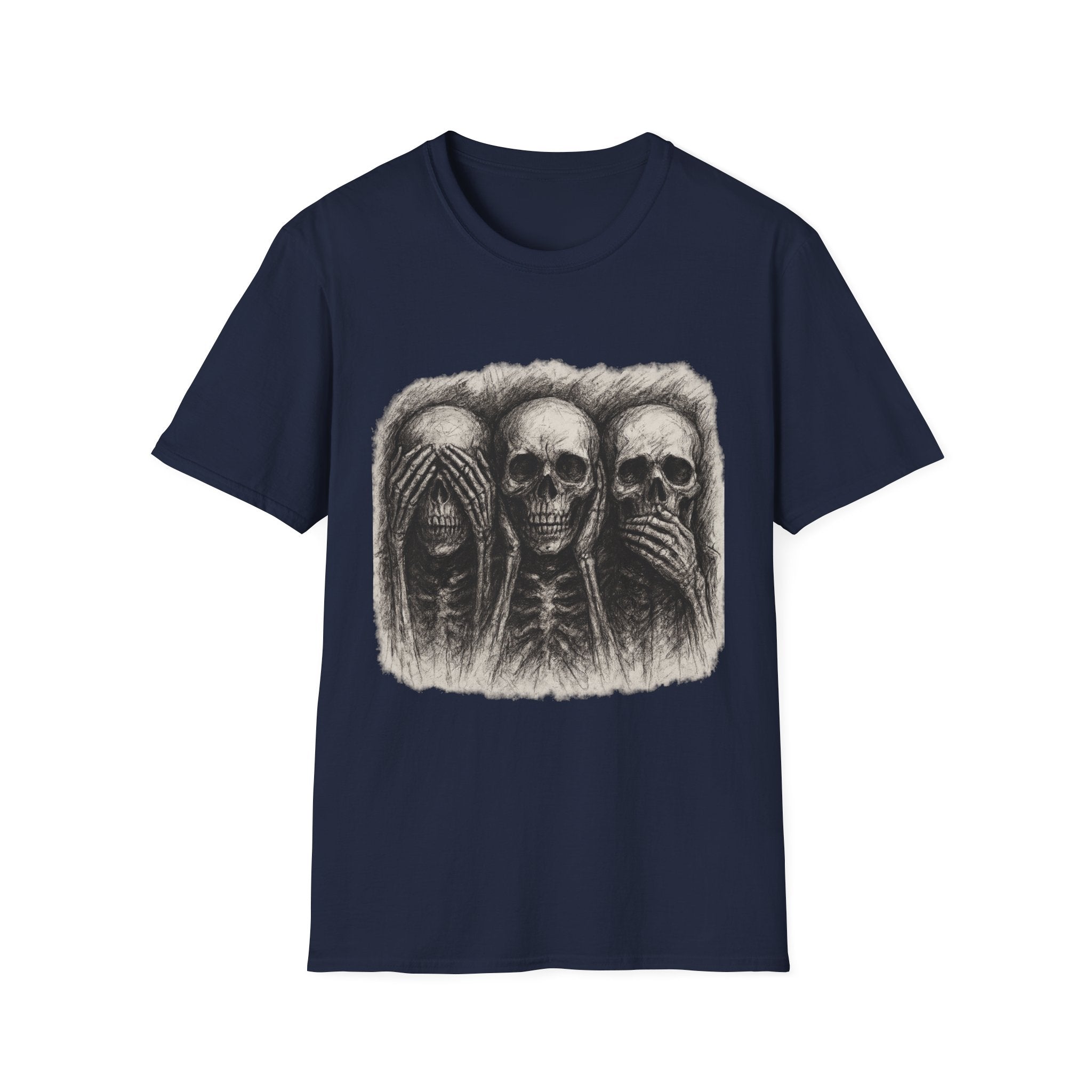 Mens Skull T-shirt Graphic Tees Skeleton Apparel Clothing Skulls Accessories Best Gift