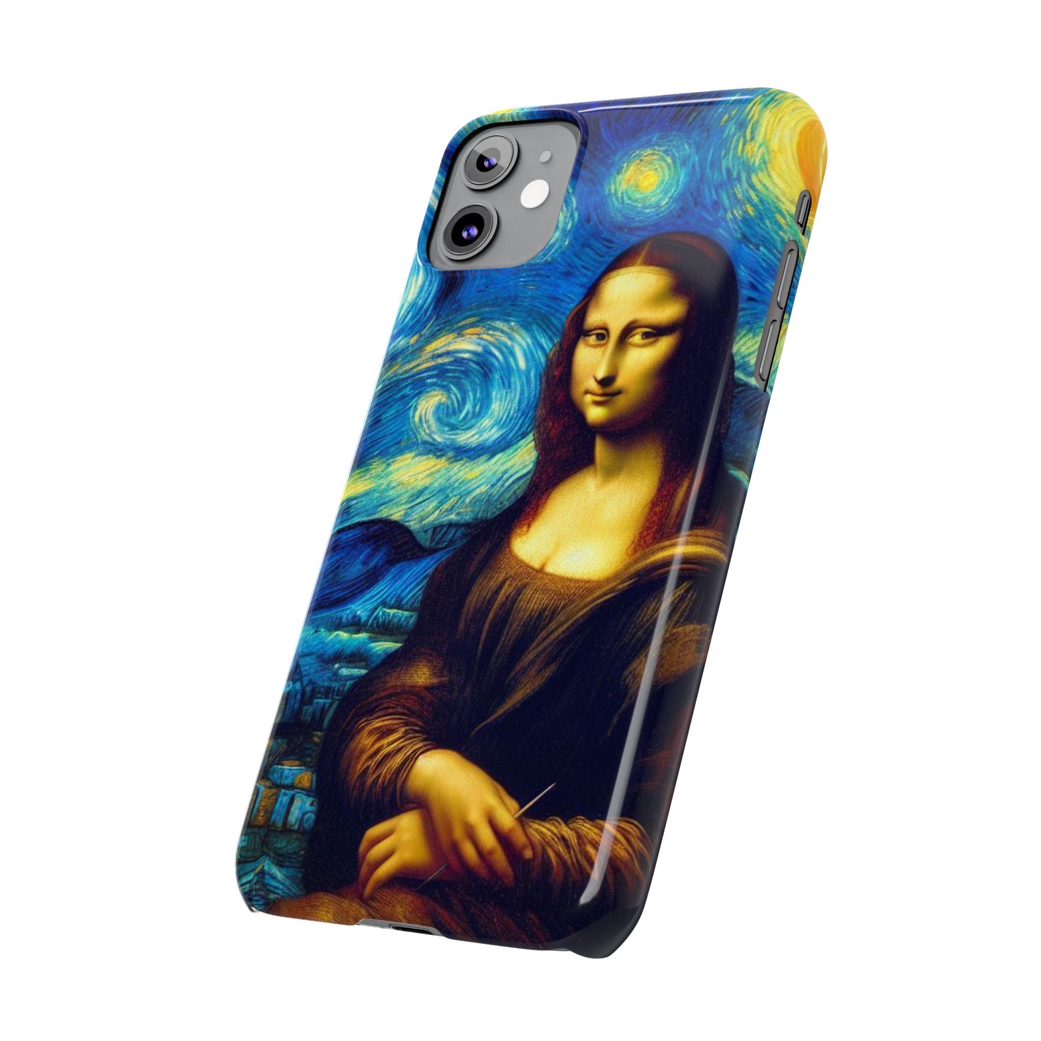 Funny Mona Lisa Phone Cases Van Gogh Starry Night Case Unique Gift iPhone 17 New
