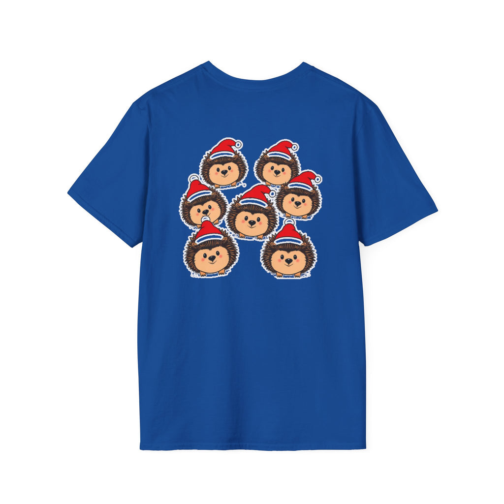 Christmas Hedgehogs Family T-Shirt | Cute Cartoon Holiday Design Unique Holiday Gift Shirt