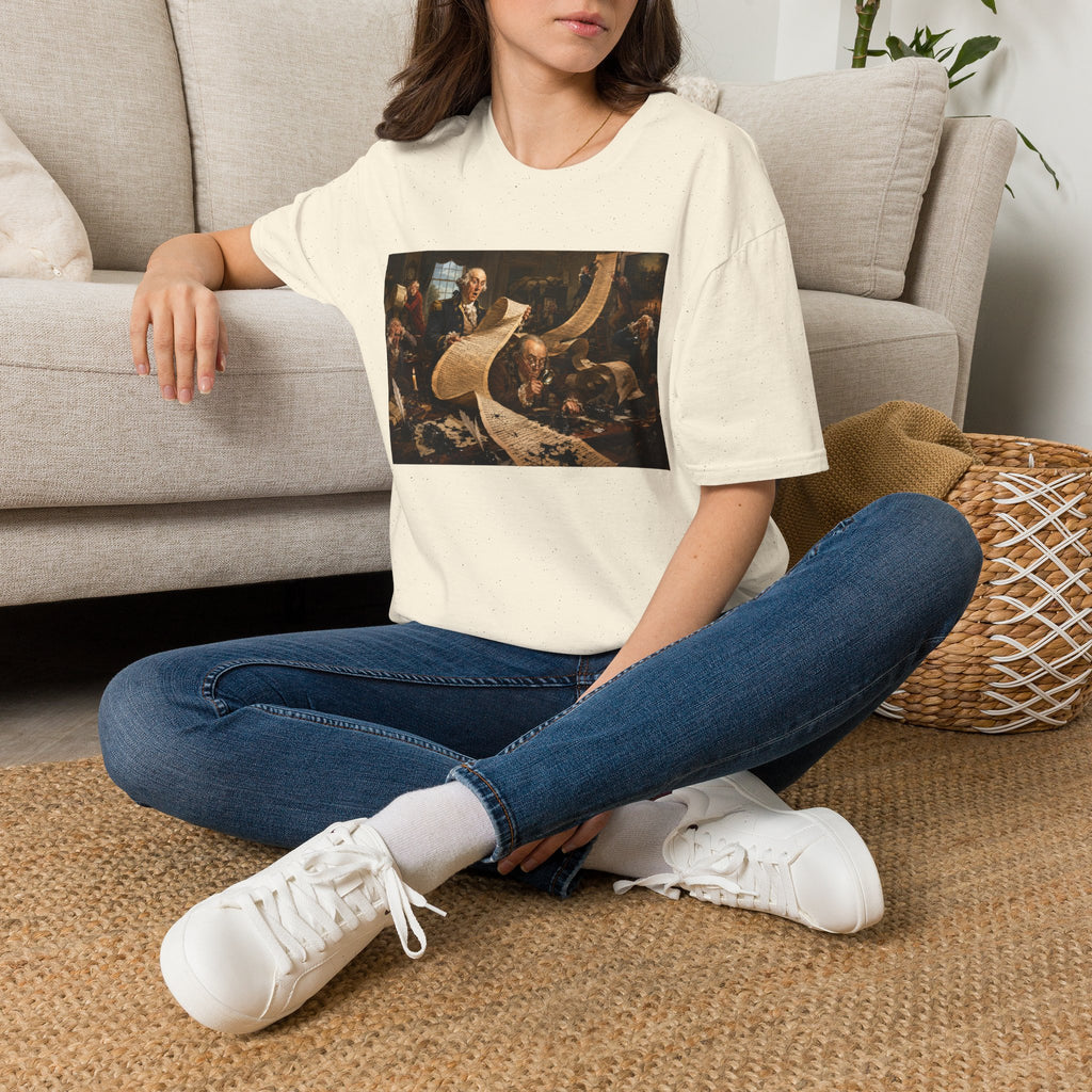 Funny USA Unisex Softstyle T-Shirt Giant Declaration Team Funny Patriotic T-Shirt United States of America Benjamin Franklin George Washington Tshirts