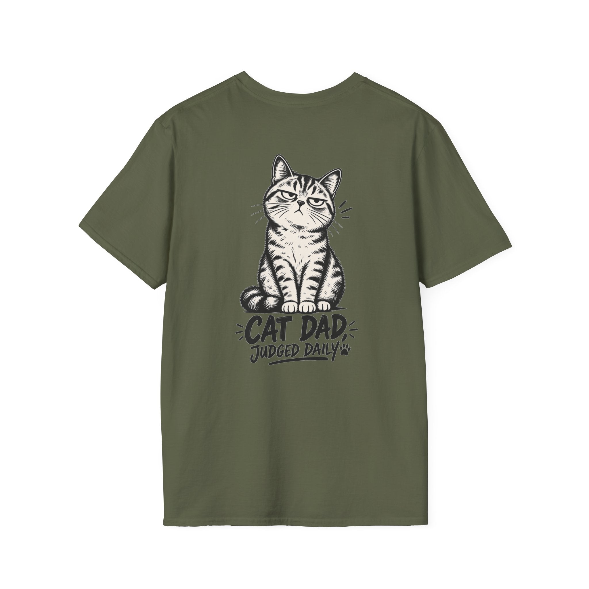 Cat Dad Shirt Judged Daily Funny Cat Lover Graphic Tee Dark Humor Tee Unique Gift Funny Tshirt