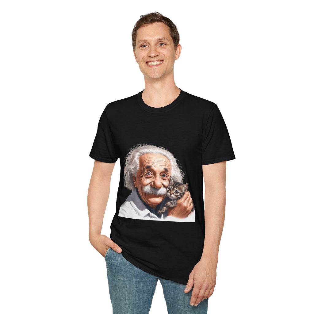 Funny Albert Einstein T-Shirt Unisex Softstyle T-Shirt Cotton Unique Gift German
