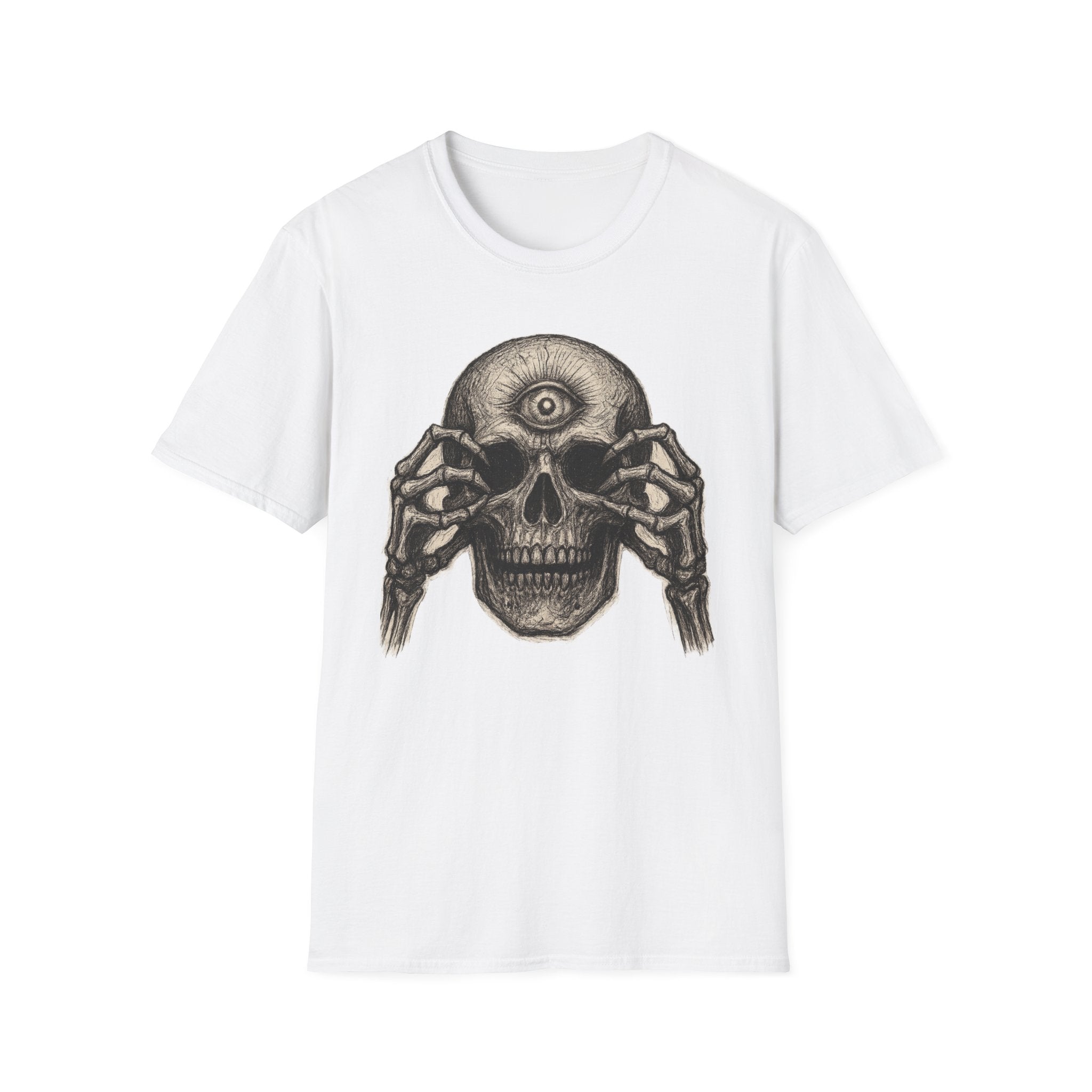 Mens Skull T-shirt Graphic Tees Skeleton Apparel Clothing Skulls Accessories Best Gift