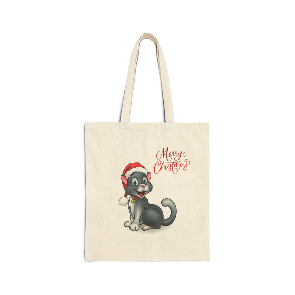 Christmas Bag Cotton Canvas Cats Tote Bag Unique Cute Cat Bag Lady Shopping Bag Best Gift