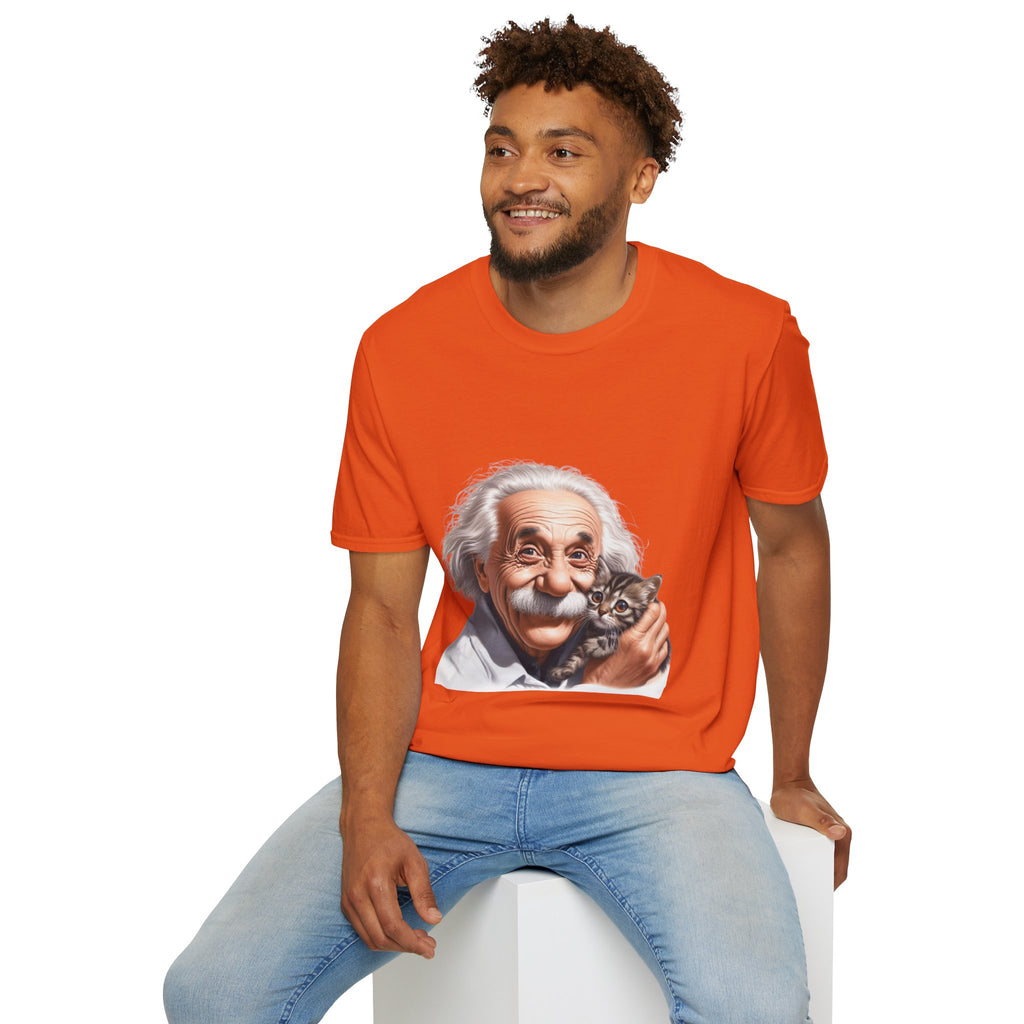Funny Albert Einstein T-Shirt Unisex Softstyle T-Shirt Cotton Unique Gift German