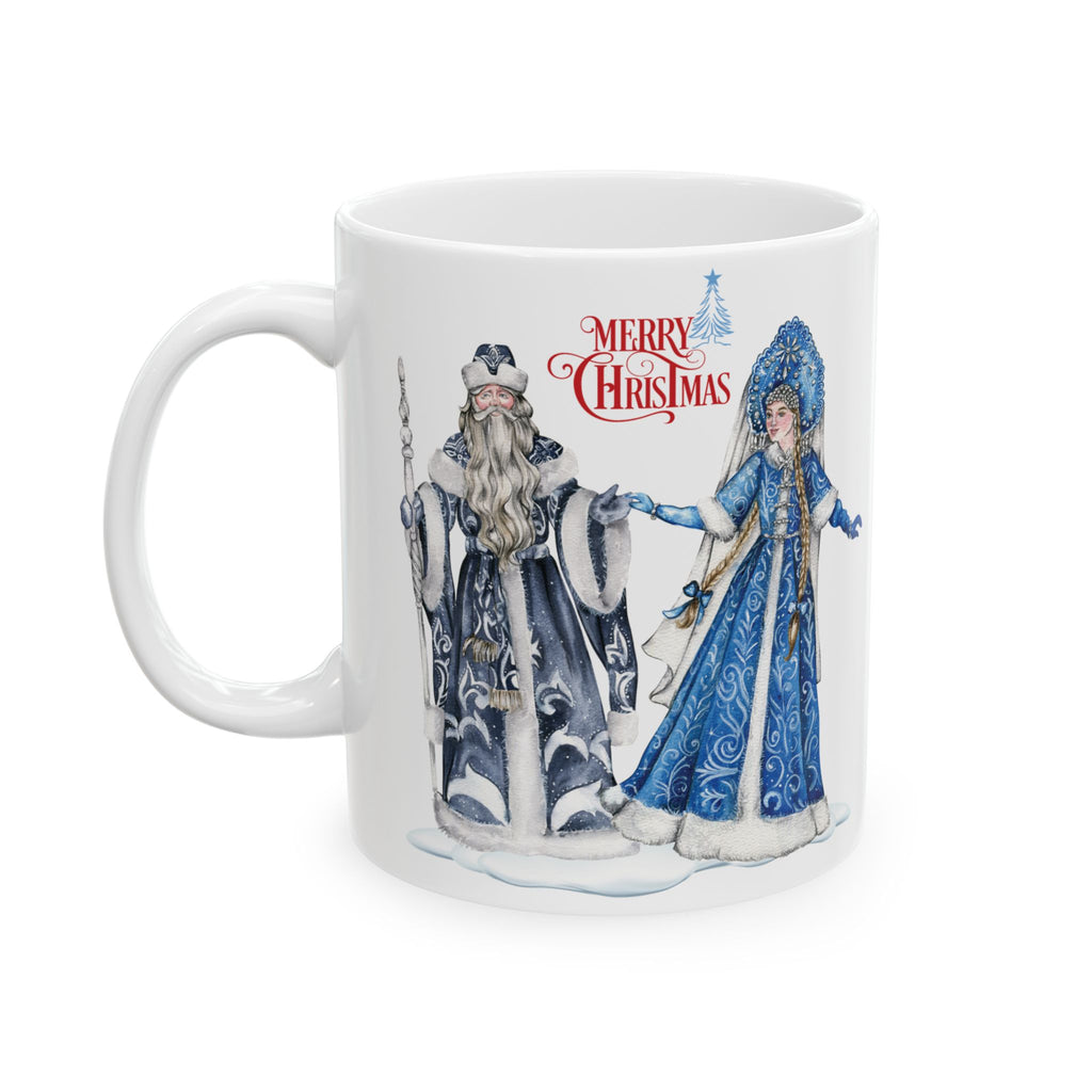 Christmas Mug Funny Santa Claus Mug SnowMaiden Russian Cute Coffee Cup Gift 2027 Best Gift for New Year 11oz