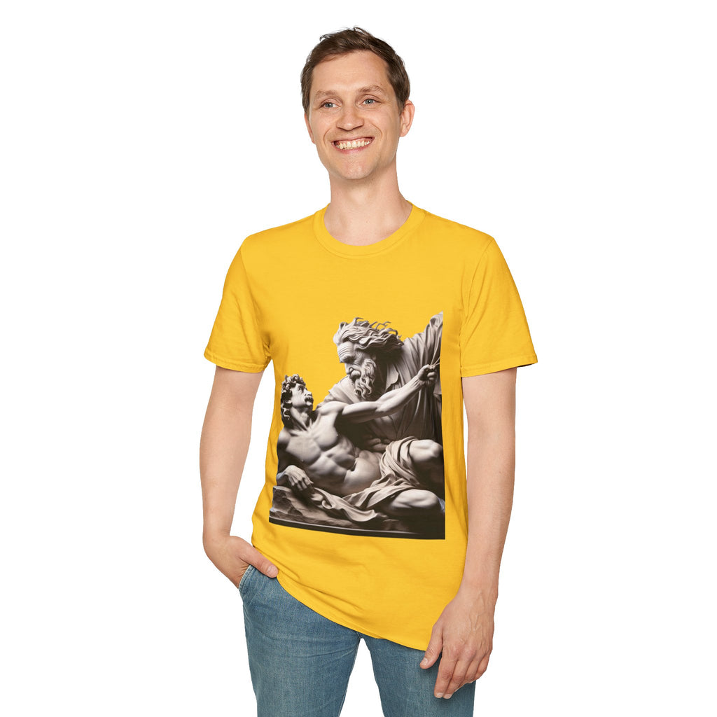 Funny Albert Einstein Unisex Softstyle T-Shirt Unique Gift Cotton T-shirt Art