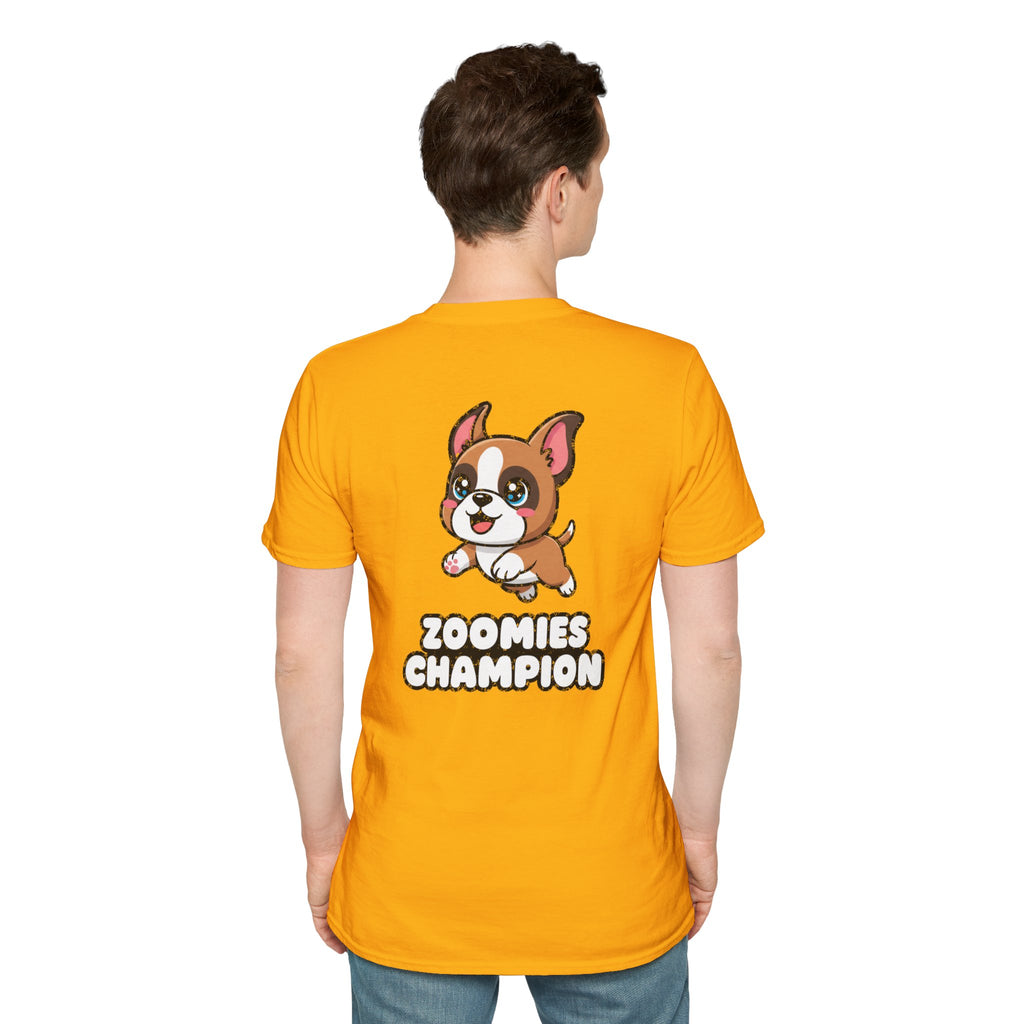 Cute Boxer Shirt Zoomies Champion Funny Dog Lover Unisex Softstyle Tee Gift