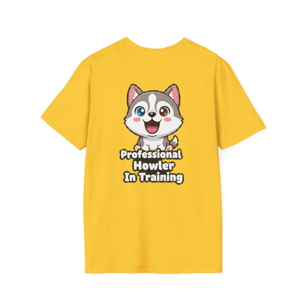 Cute Husky Shirt Professional Howler In Training Funny Dog Lover Unisex Softstyle Tee Gift