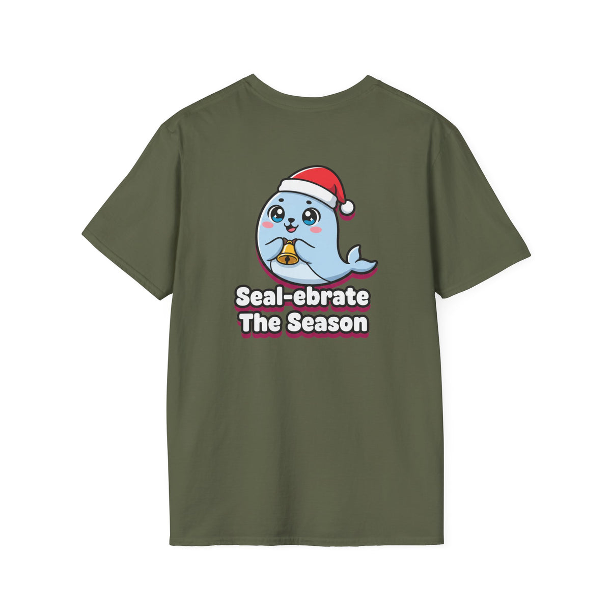 Cute Christmas Shirt Sealebrate The Season Funny Animal Unisex Softstyle Tee Christmas Gift