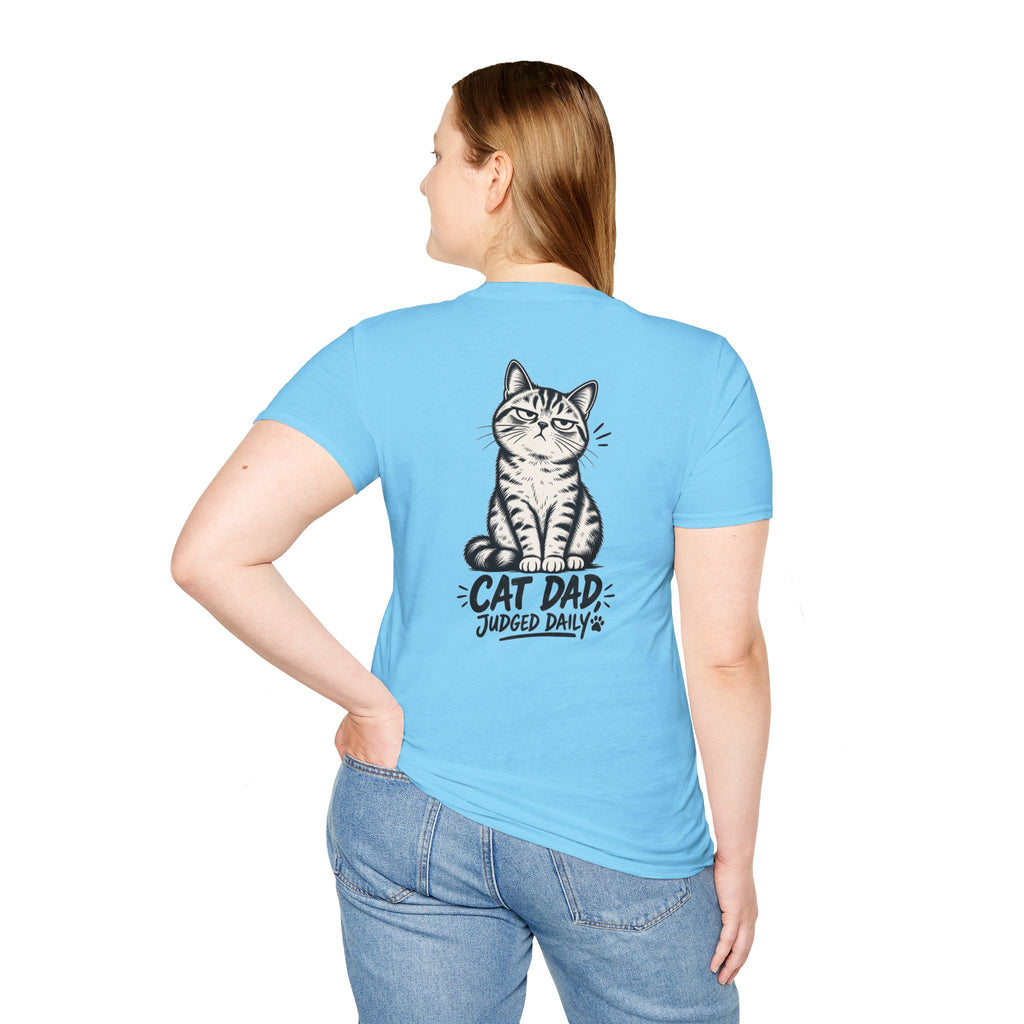 Cat Dad Shirt Judged Daily Funny Cat Lover Graphic Tee Dark Humor Tee Unique Gift Funny Tshirt