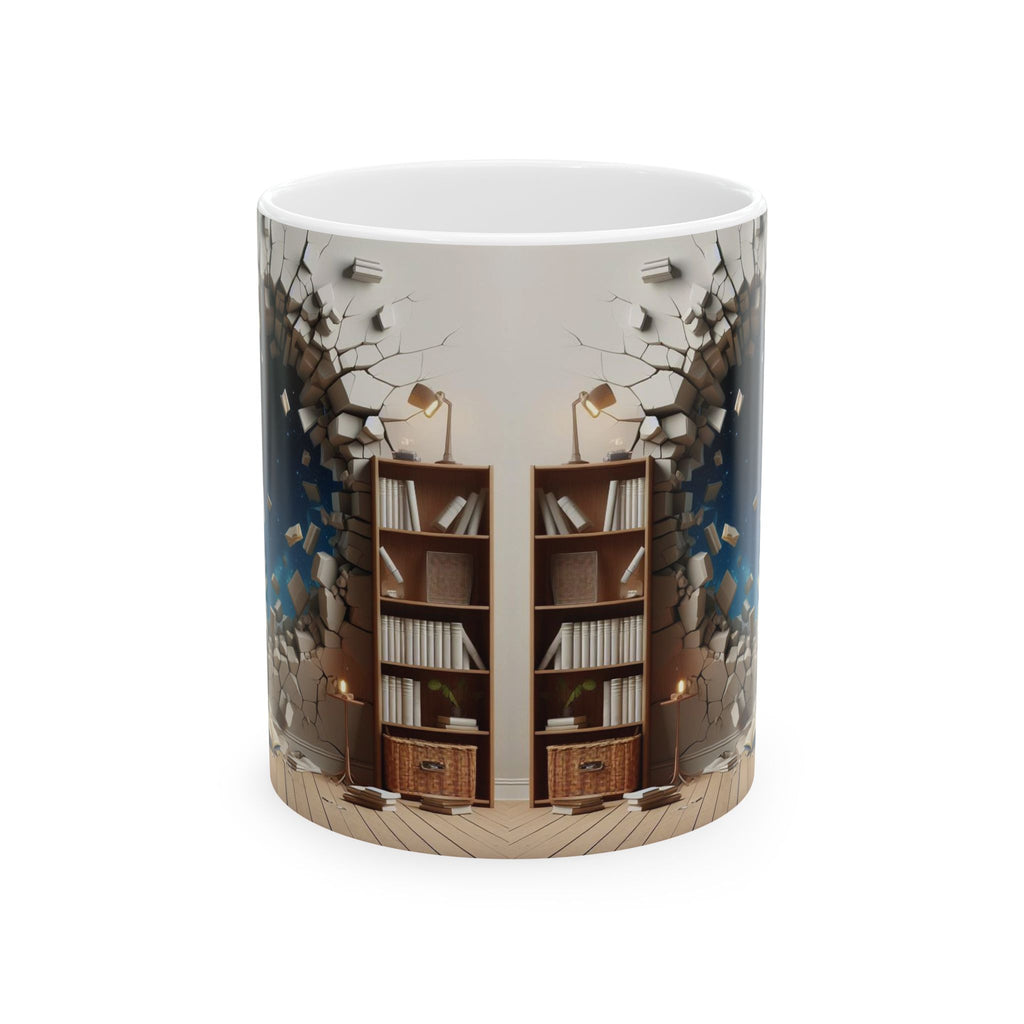 3D Bookshelf Mug-Library Book Mugs Book Lover Office Ceramic Mug Tea Cup Gifts 2026