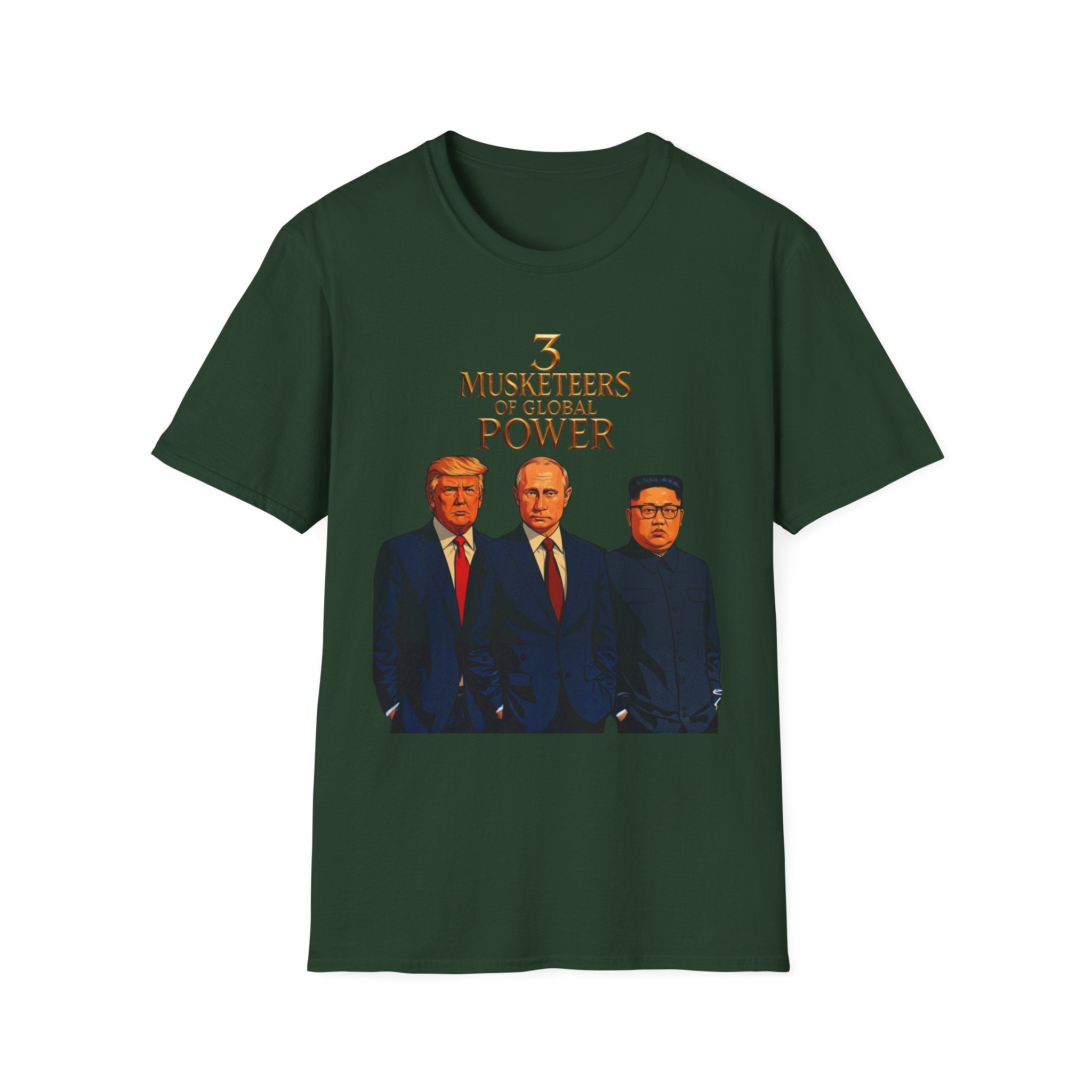 Funny Donald Trump Kim Putin T-Shirt Unique Unisex Softstyle Gift Men Woman Tee