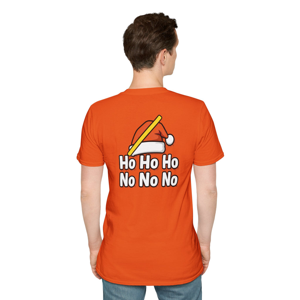 Dark Humor Christmas Shirt Ho Ho Ho No No No Funny Sarcastic Unisex Softstyle Tee Adult Christmas Gift