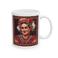 Christmas Mug Gift Frida Kahlo Art Self Portrait Ceramic Coffee Mug Funny Cup