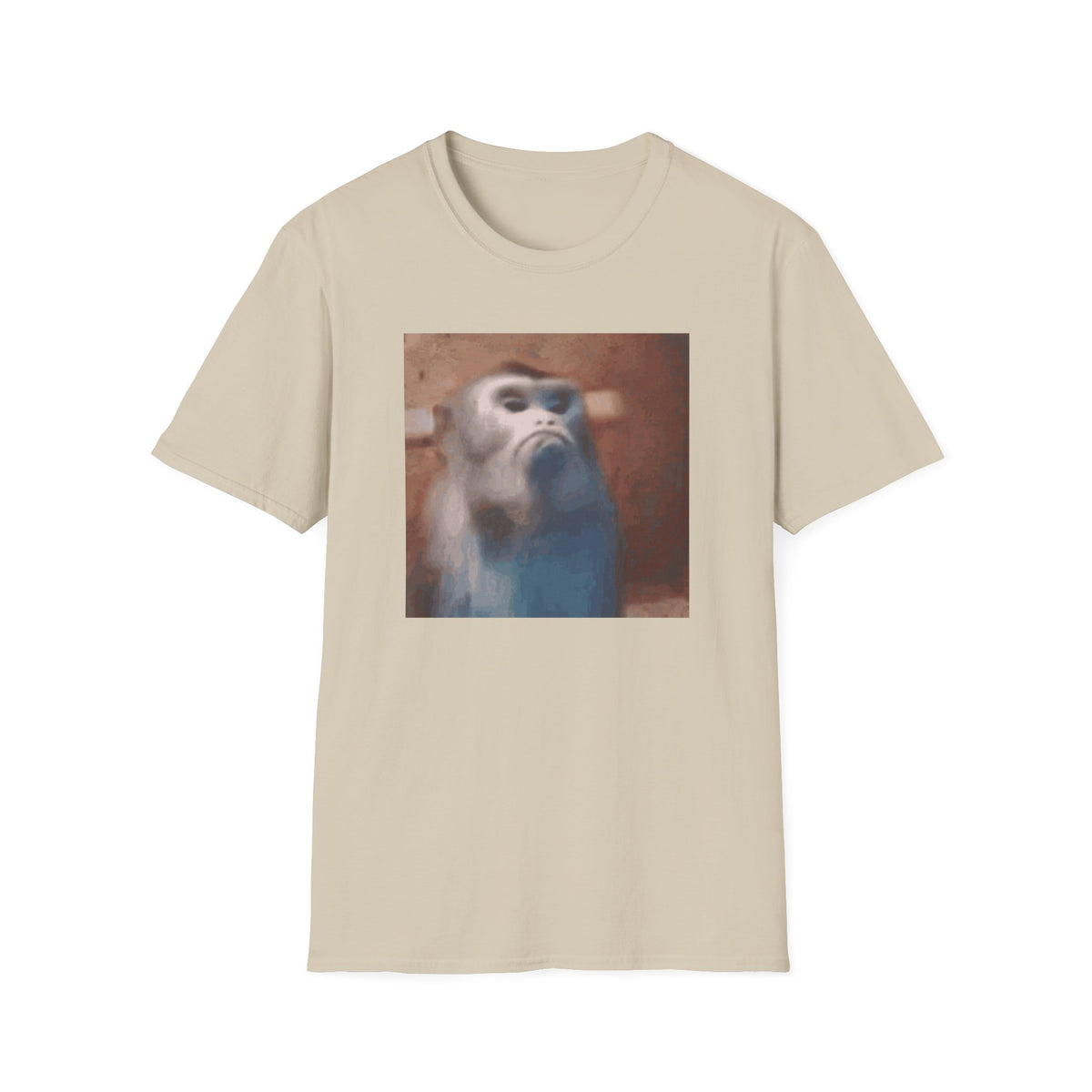 Funny Offended Monkey T-Shirt Viral Internet Meme Shirt Unisex Softstyle Gift