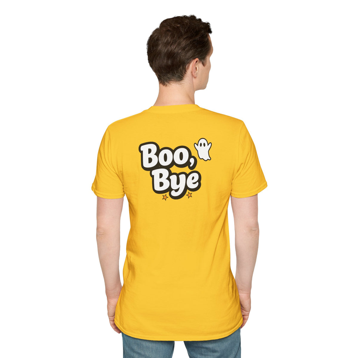 Dark Humor Halloween Shirt Boo Bye Funny Minimalist Ghost Sarcastic Unisex Softstyle Tee Adult Halloween Gift