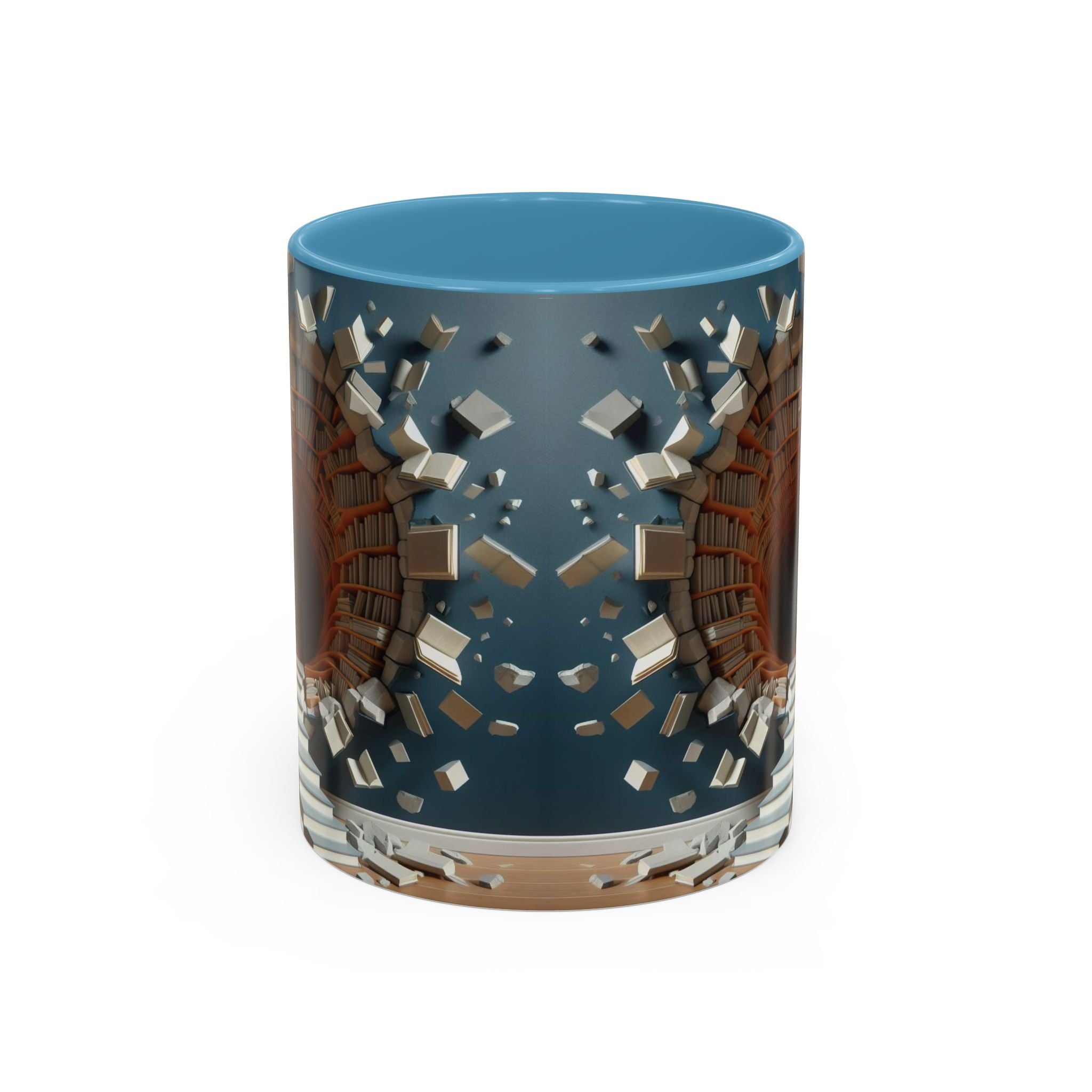 3D Bookshelf Mug-Library Book Mugs Office Ceramic Tea Cup Gift Accent Coffee Mug 2026