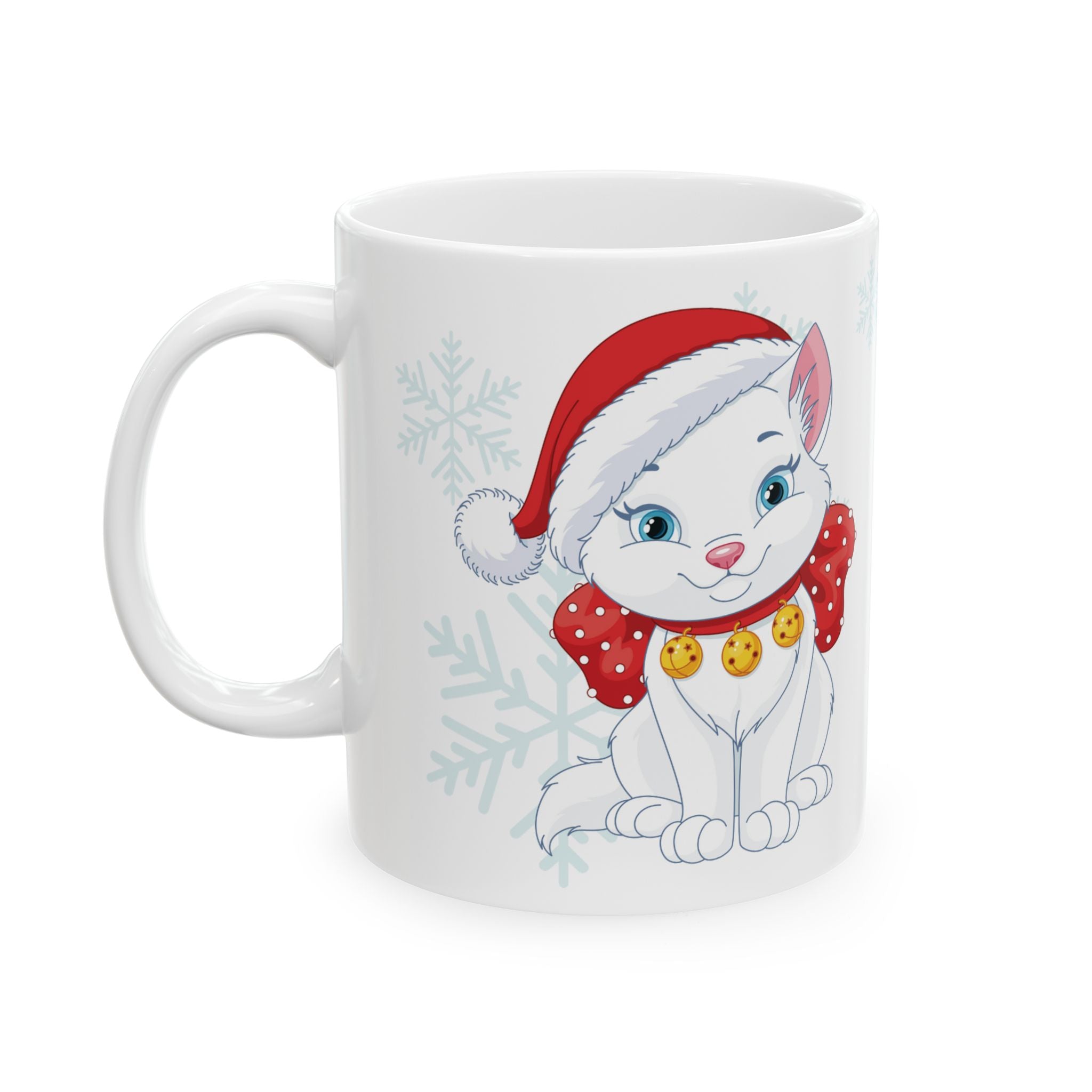 Christmas Ceramic Mug Cat Best Gift Holiday Festive Cup Christmas Gift Cute 11oz
