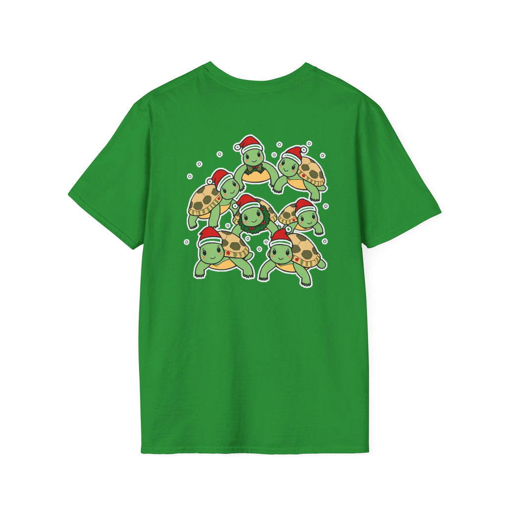 Christmas Turtles Family T-Shirt | Cute Cartoon Unique Holiday Design Gift Shirt