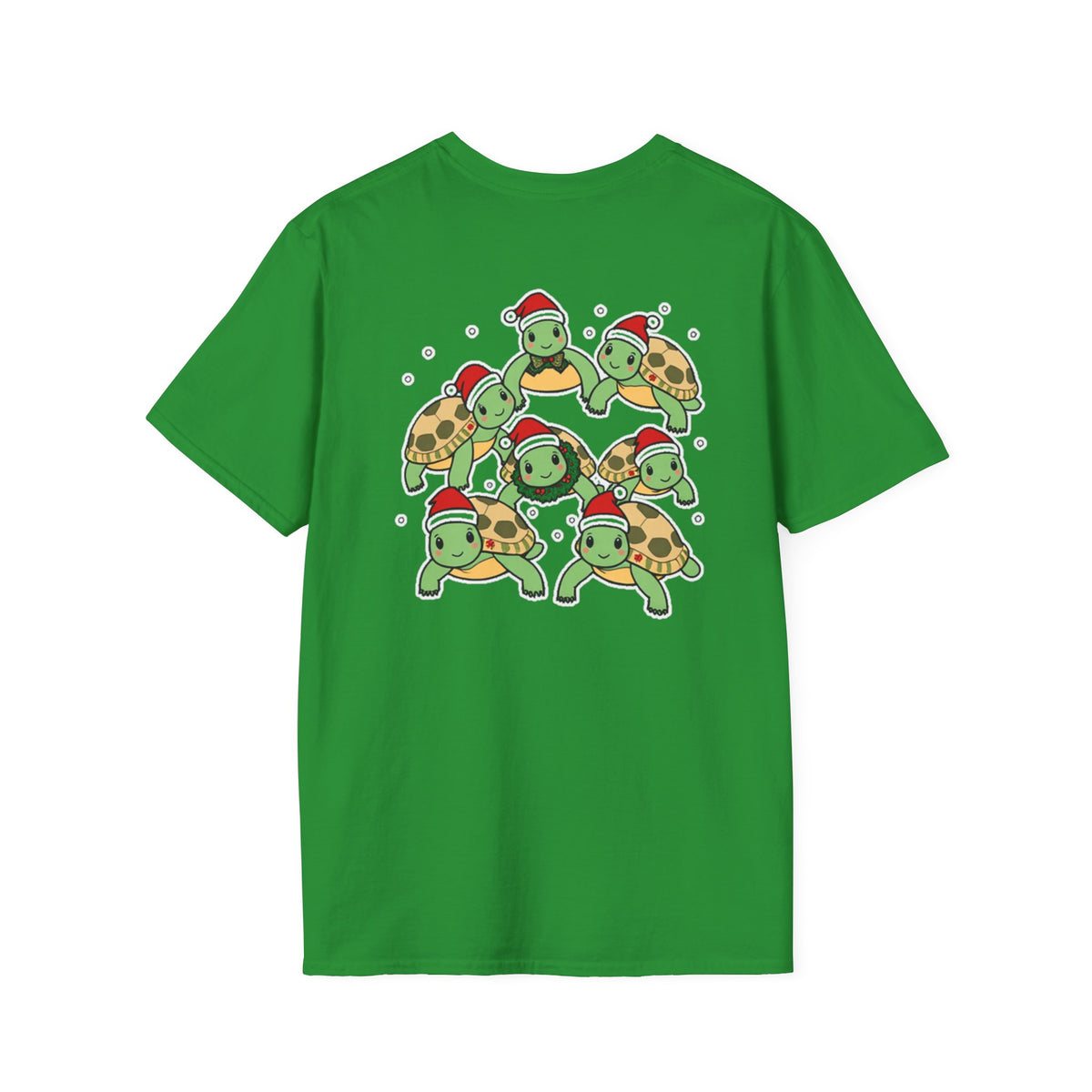 Christmas Turtles Family T-Shirt | Cute Cartoon Unique Holiday Design Gift Shirt