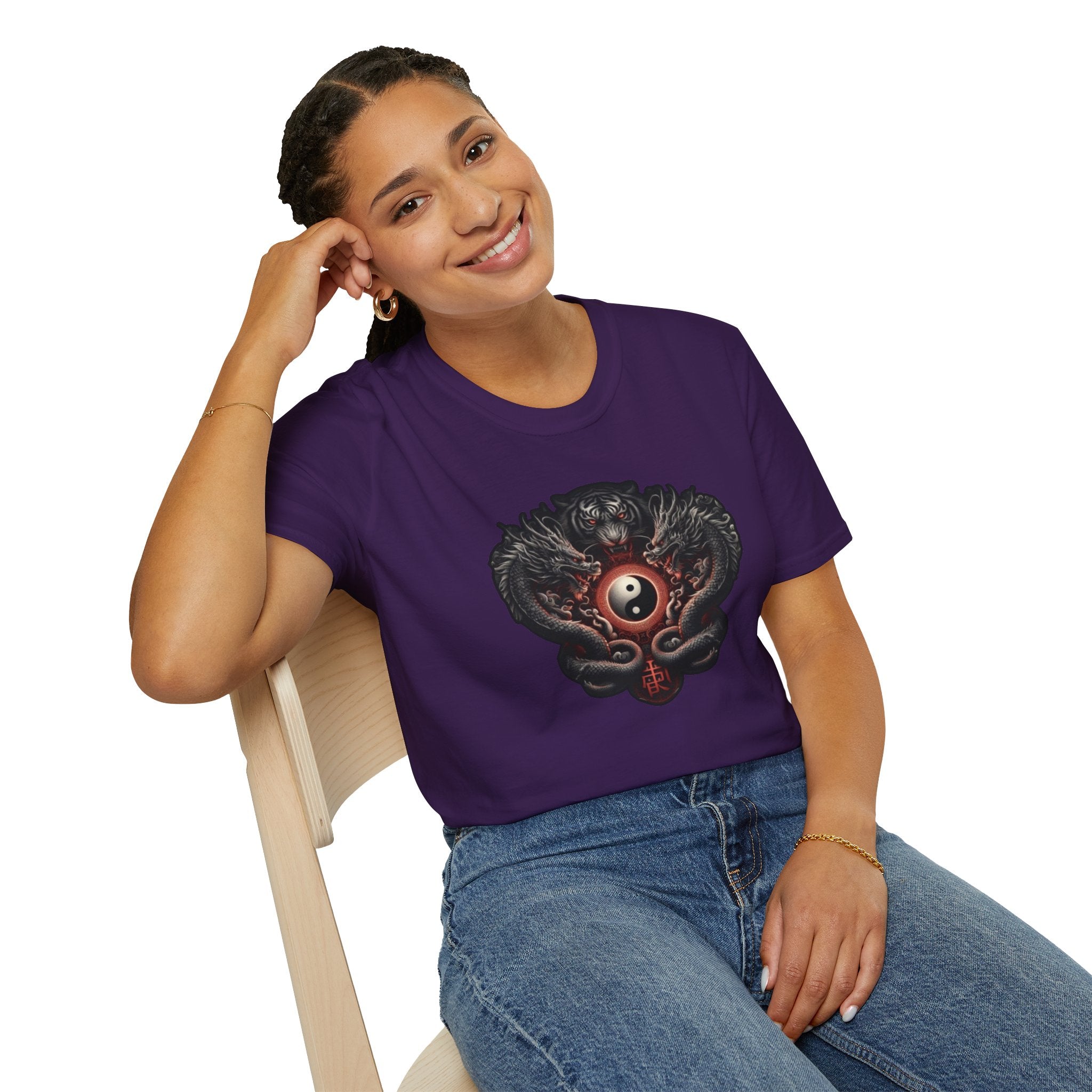 Dragon T-shirt Men Women Graphic Tee Clothing Apparel Chinese Dagon Symbol Gift