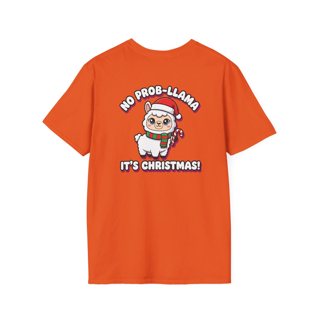 Cute Christmas Shirt No Prob Llama Its Christmas Funny Animal Unisex Softstyle Tee Christmas Gift