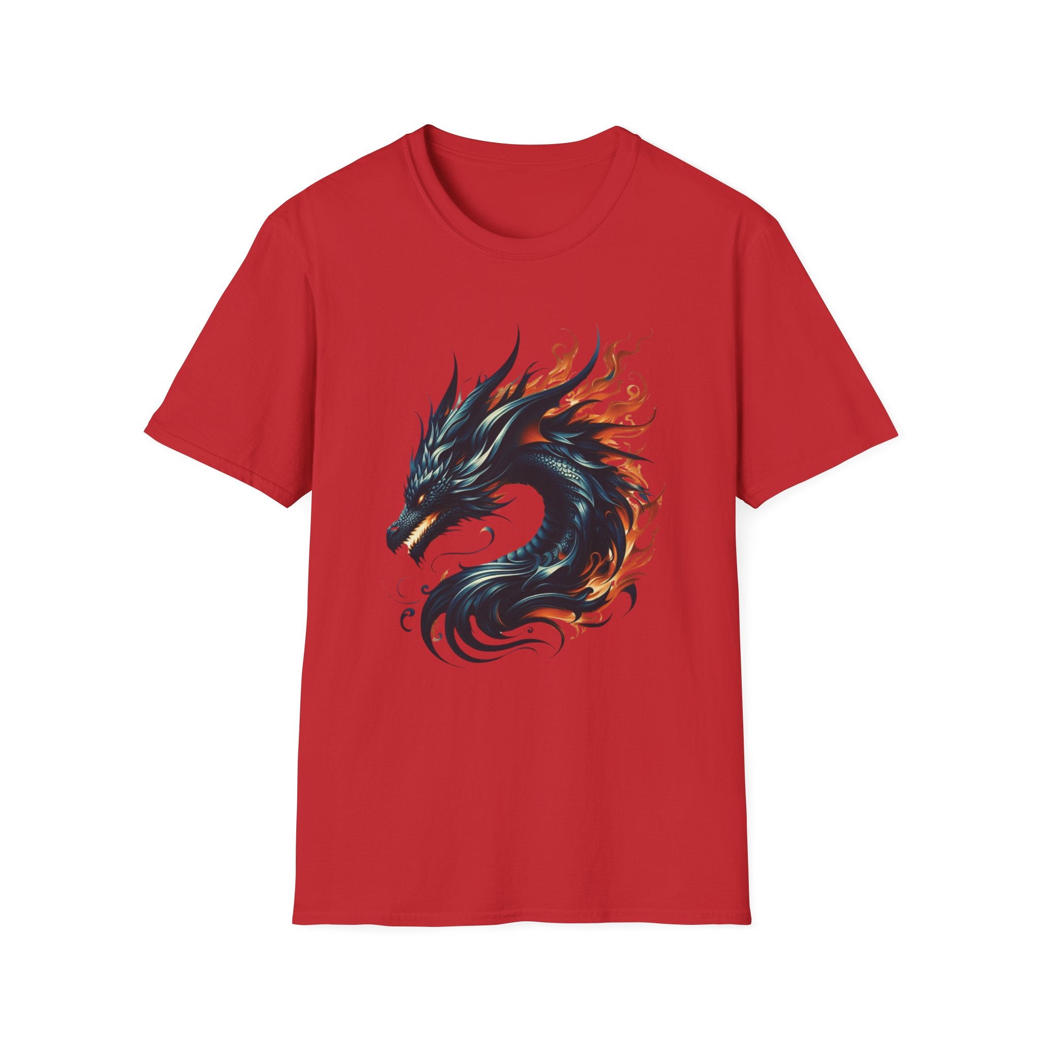 Dragon T-shirt Mens Graphic Tee Clothing Apparel Chinese Symbol Unisex Softstyle