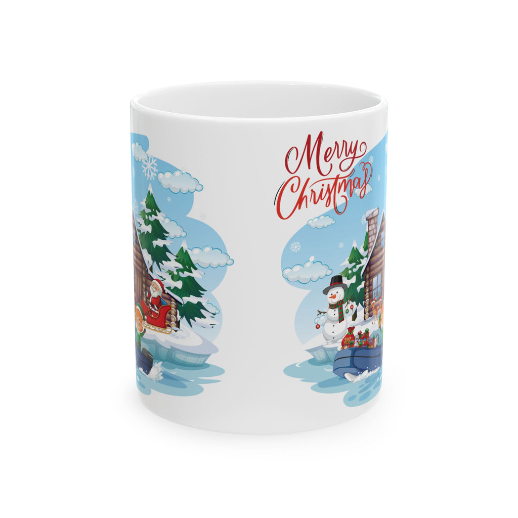 Christmas Mug Funny Santa Claus Mug Unique Snowman Cute Coffee Cup Tea Gift Kids 11oz