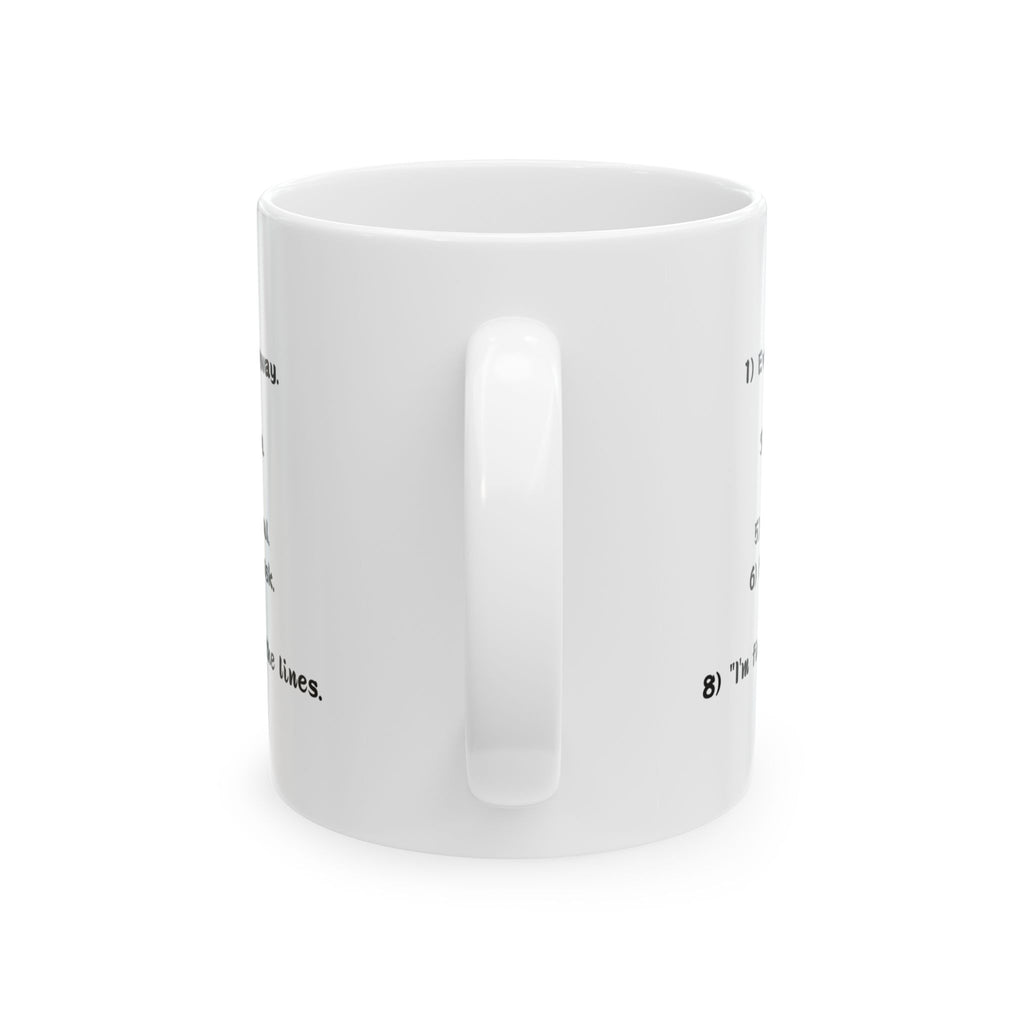8 Rules for Talking to Grandpa Mug — Funny Family Humor Coffee Cup Ceramic Mug 11oz 15oz Tea Mug