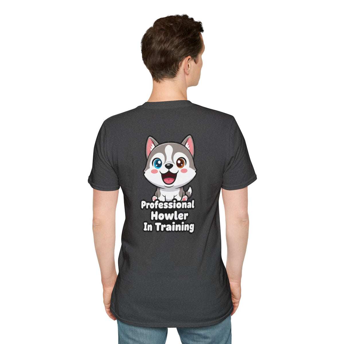 Cute Husky Shirt Professional Howler In Training Funny Dog Lover Unisex Softstyle Tee Gift