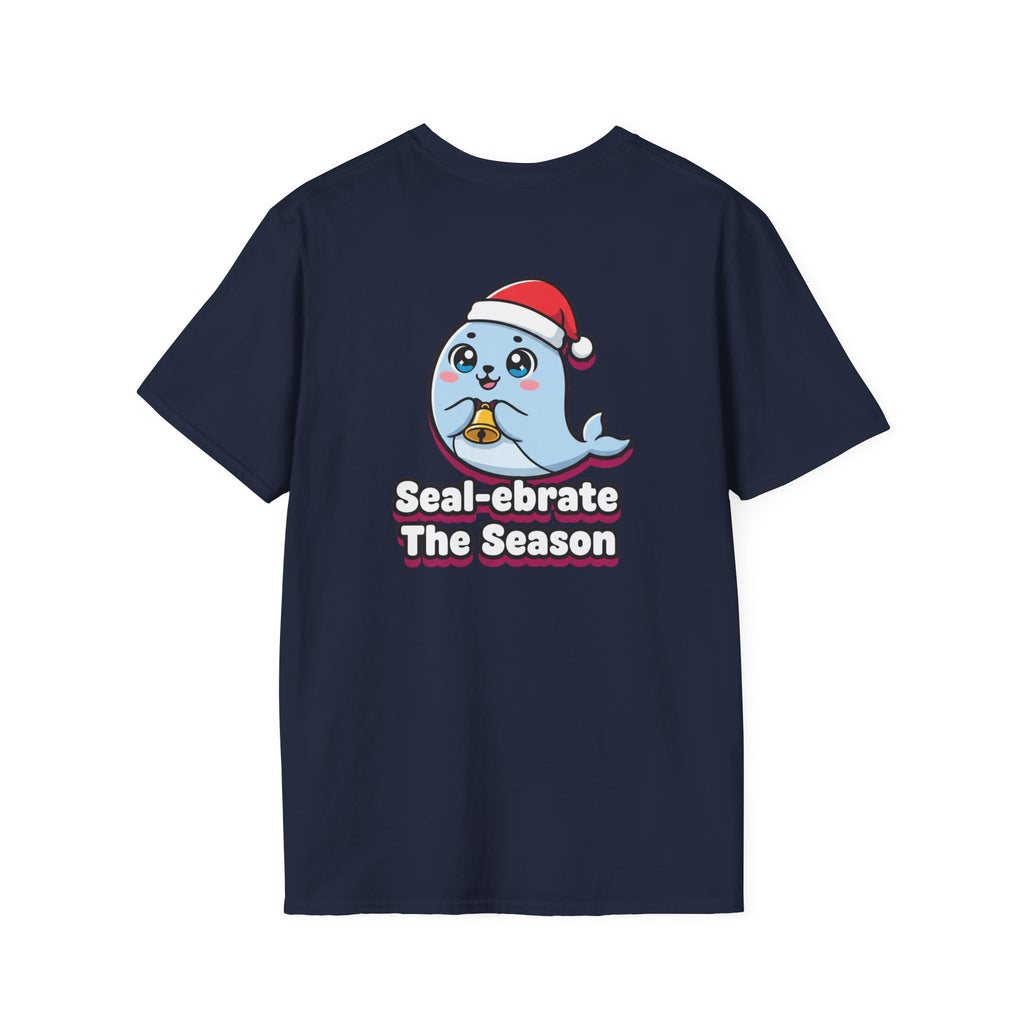 Cute Christmas Shirt Sealebrate The Season Funny Animal Unisex Softstyle Tee Christmas Gift