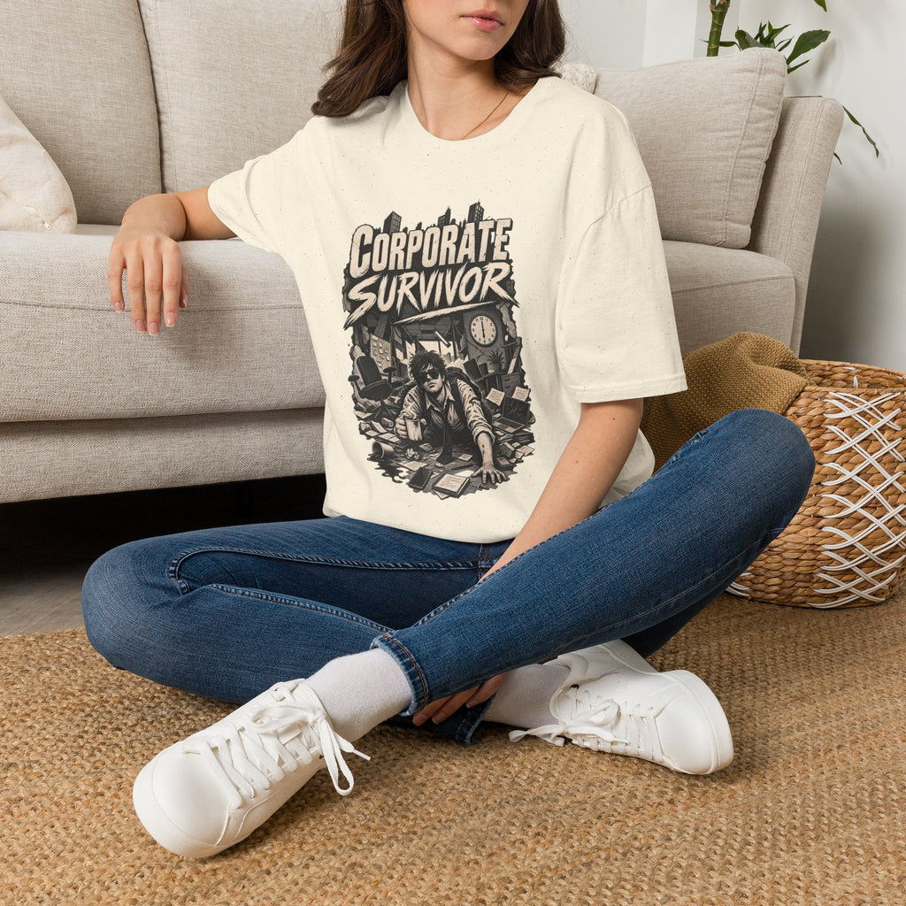 Funny Dark Humor Tshirt — Funny Office Tshirt Dark Humor Graphic Tee Unique Coworker Gift CORPORATE SURVIVOR Shirt