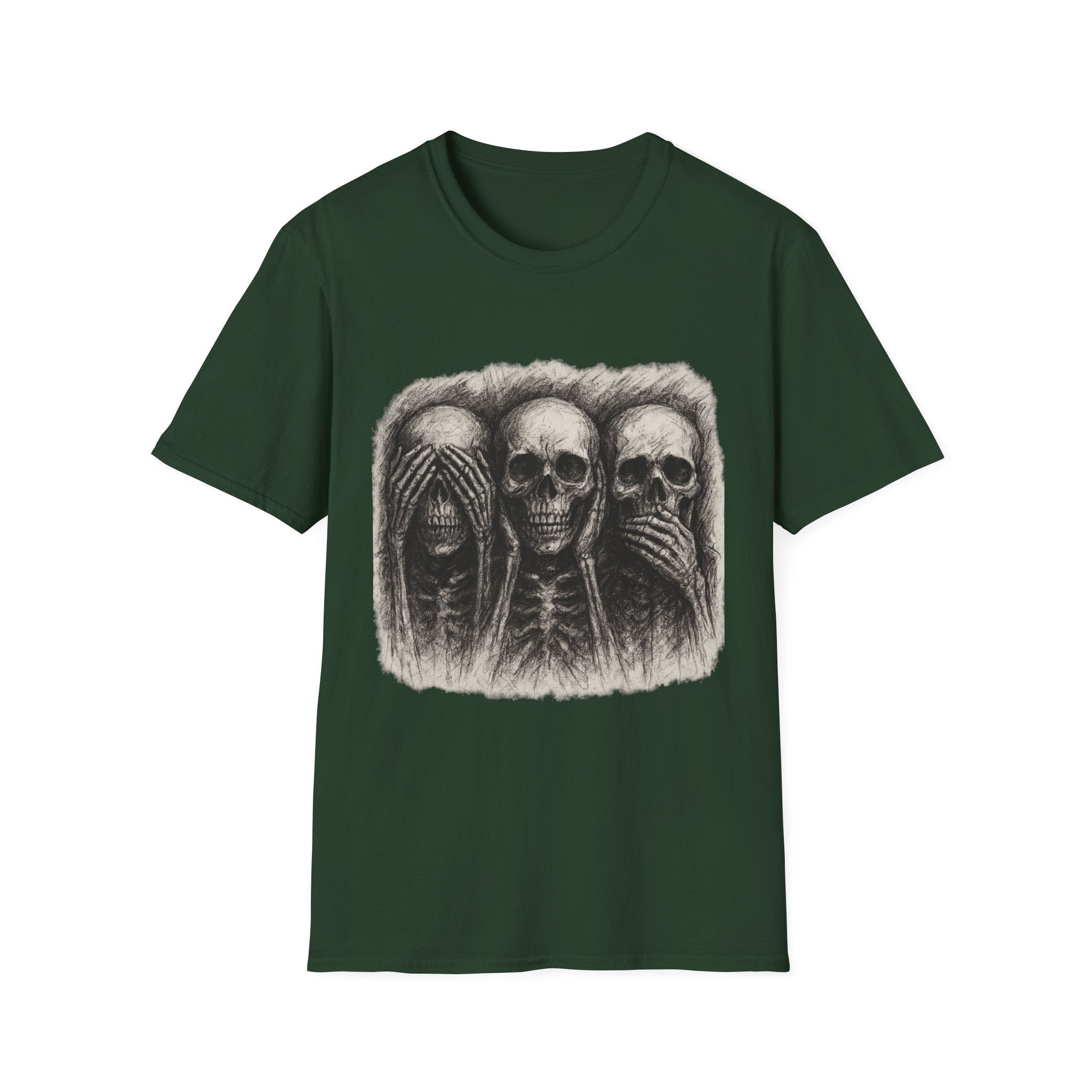 Mens Skull T-shirt Graphic Tees Skeleton Apparel Clothing Skulls Accessories Best Gift