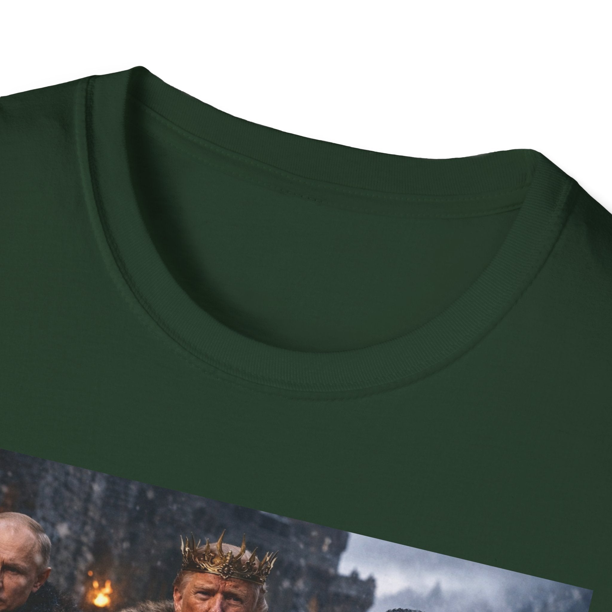Funny Trump Putin Kim Jong Unique T-Shirt Artwork Throne Unisex Softstyle Tshirt