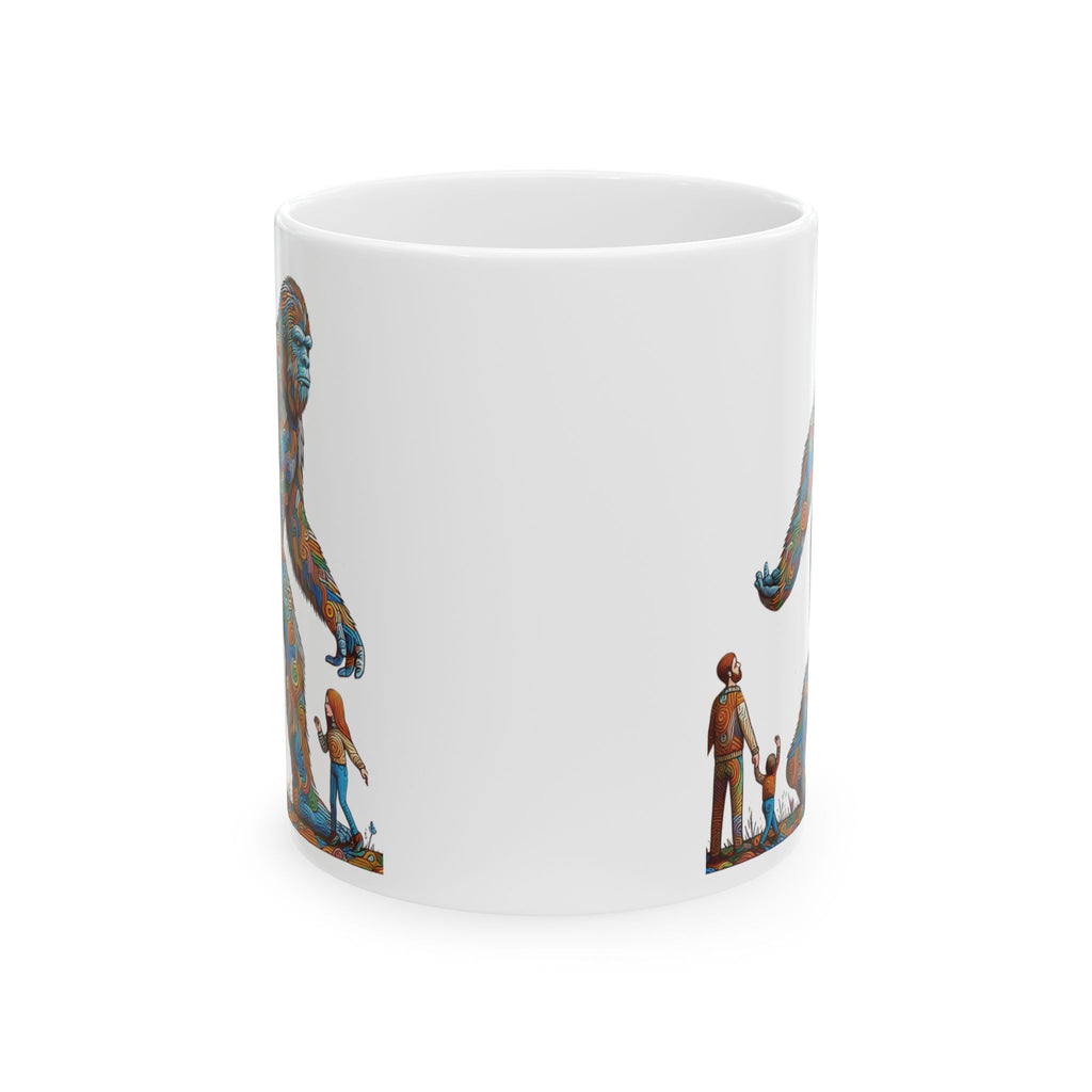 Funny Bigfoot Sasquatch Yeti Ceramic Mug Unique Gift Tea Coffee Cup Art 11oz New