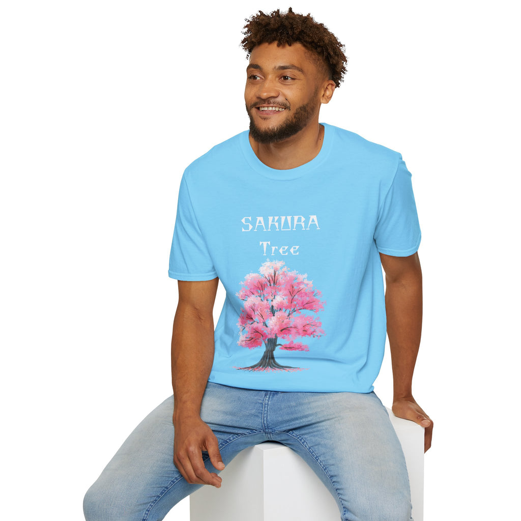 Sakura T-Shirt Japanese Art Shirt Unisex Softstyle Cherry Blossom Flower T-shirt