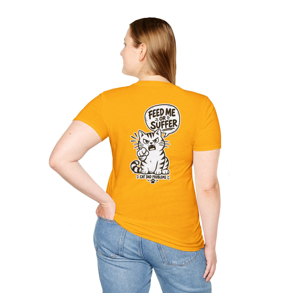 Cat Dad Shirt Pet Lover Tshirt Funny Cat Lover Graphic Tee Dark Humor Tee Unique Gift Funny Tshirt