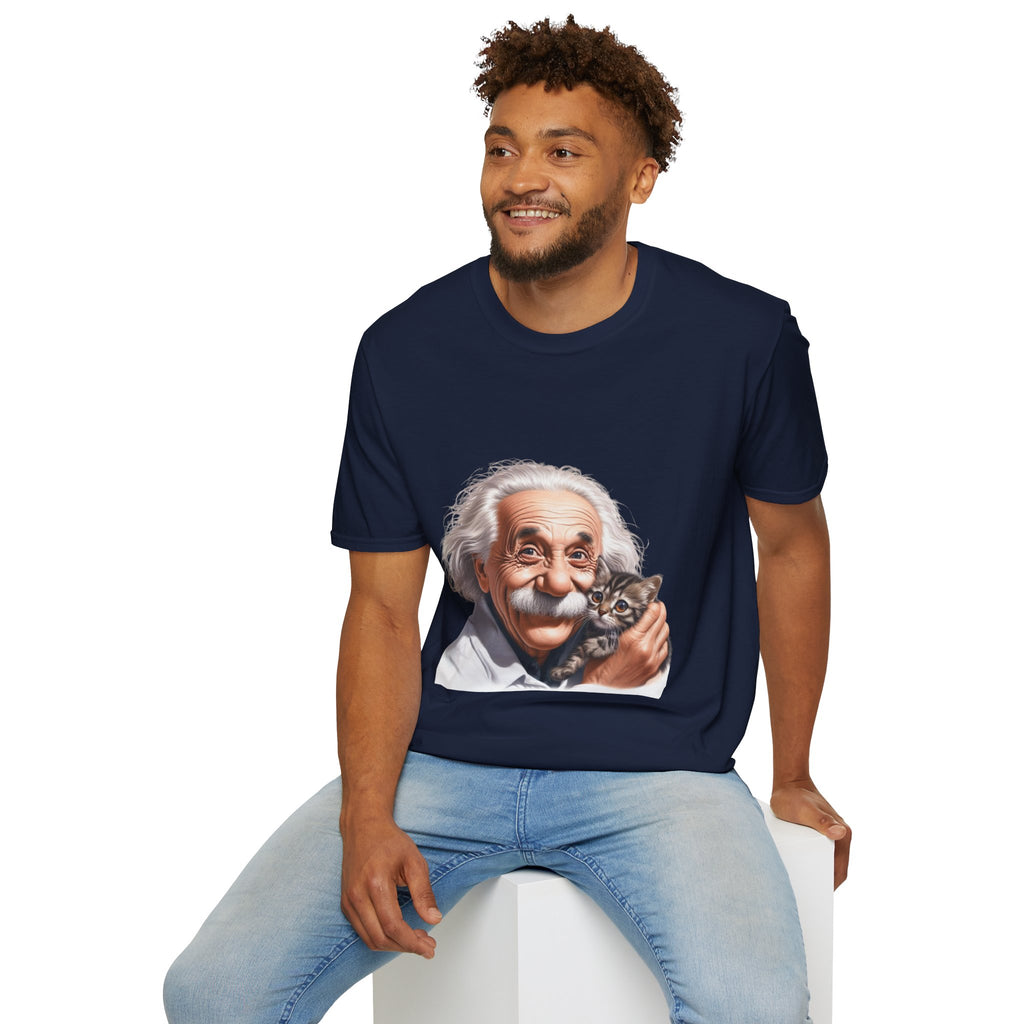 Funny Albert Einstein T-Shirt Unisex Softstyle T-Shirt Cotton Unique Gift German