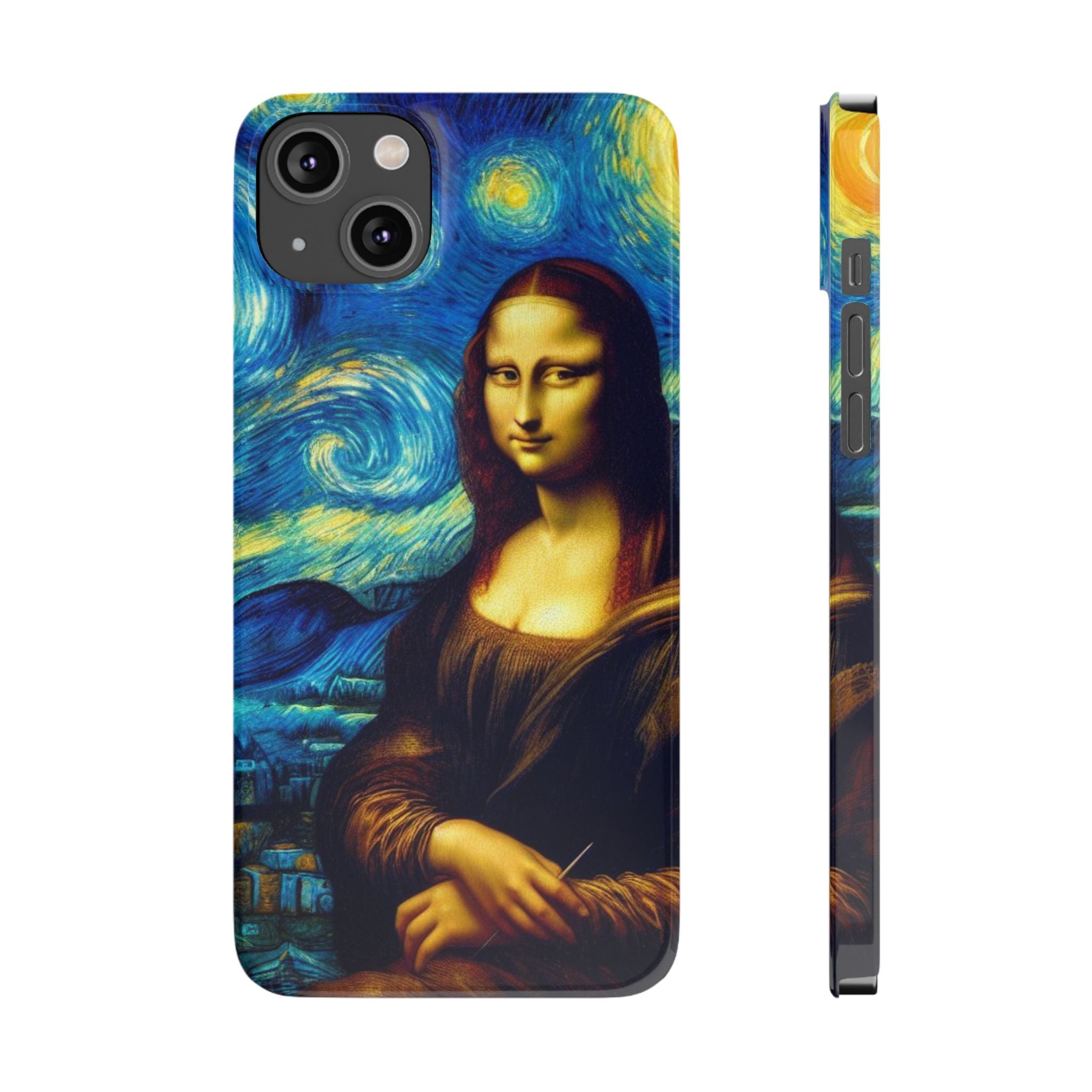 Funny Mona Lisa Phone Cases Van Gogh Starry Night Case Unique Gift iPhone 17 New
